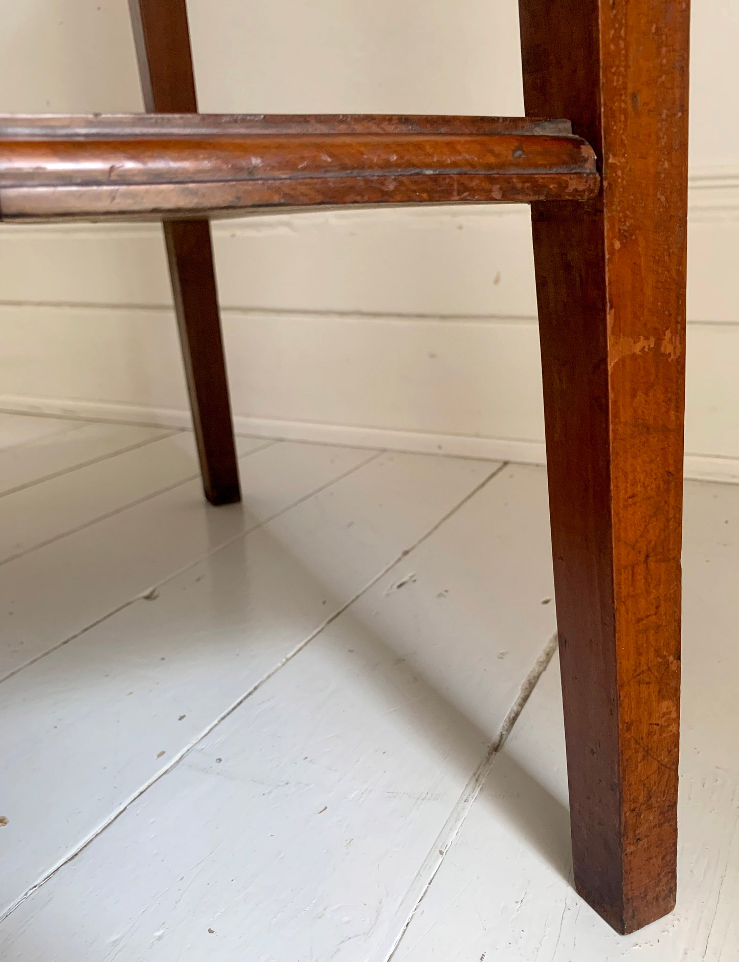 Antique Edwardian Arts & Craft Carved Oak Two-Tier Large Side Table - KPAOLI