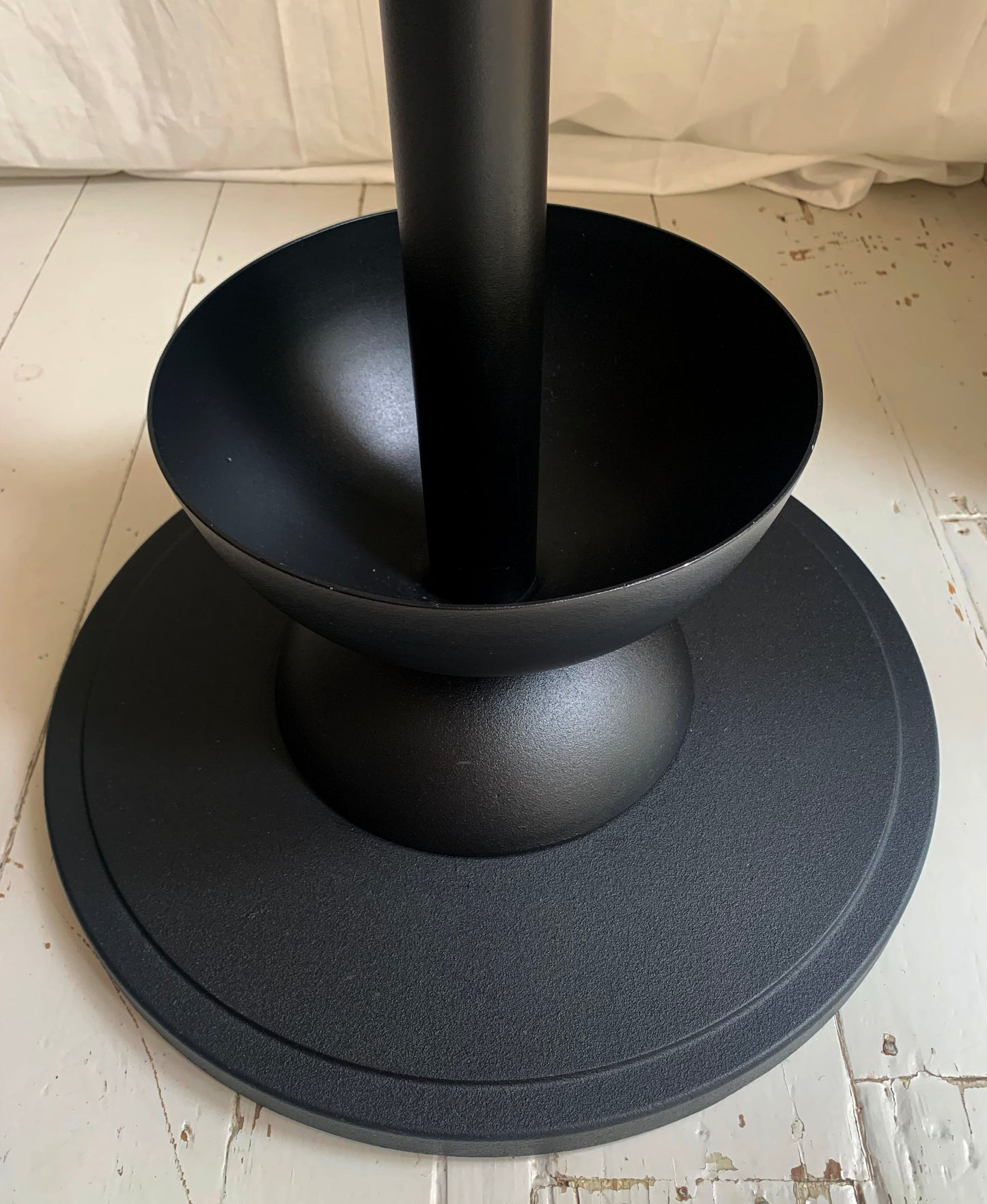 Sputnik / Atomic Style Black Cast Iron Coat & Umbrella Stand #1