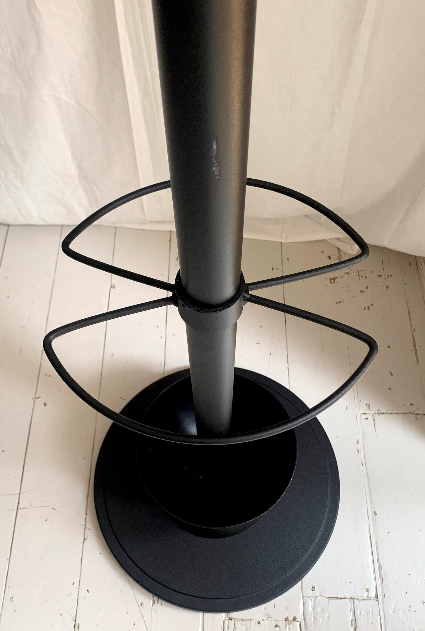Sputnik / Atomic Style Black Cast Iron Coat & Umbrella Stand #1