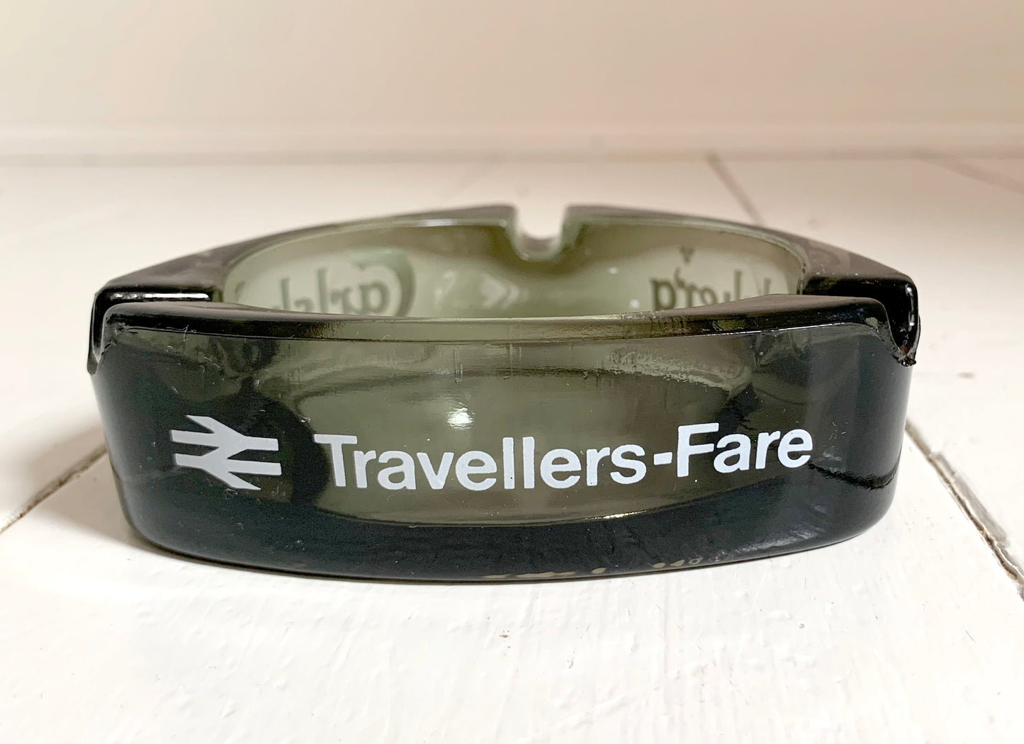 British Rail, Travellers-Fare Carlsberg Smoked Glass Ashtray