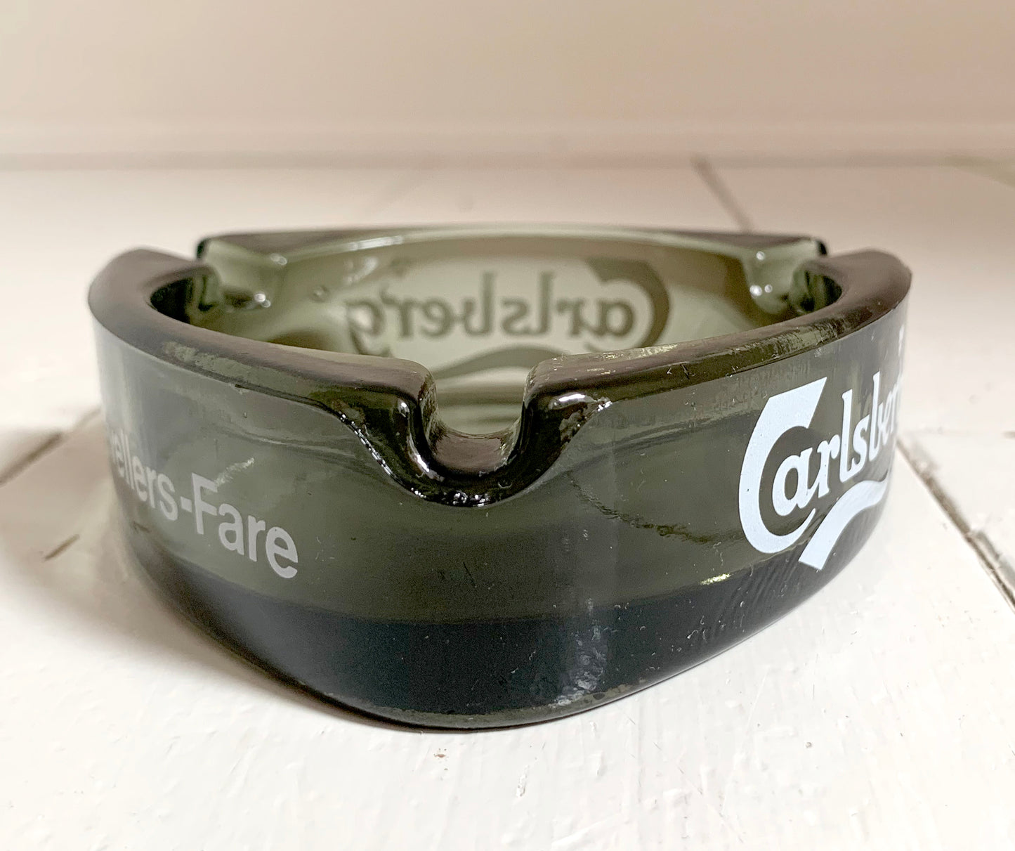 British Rail, Travellers-Fare Carlsberg Smoked Glass Ashtray