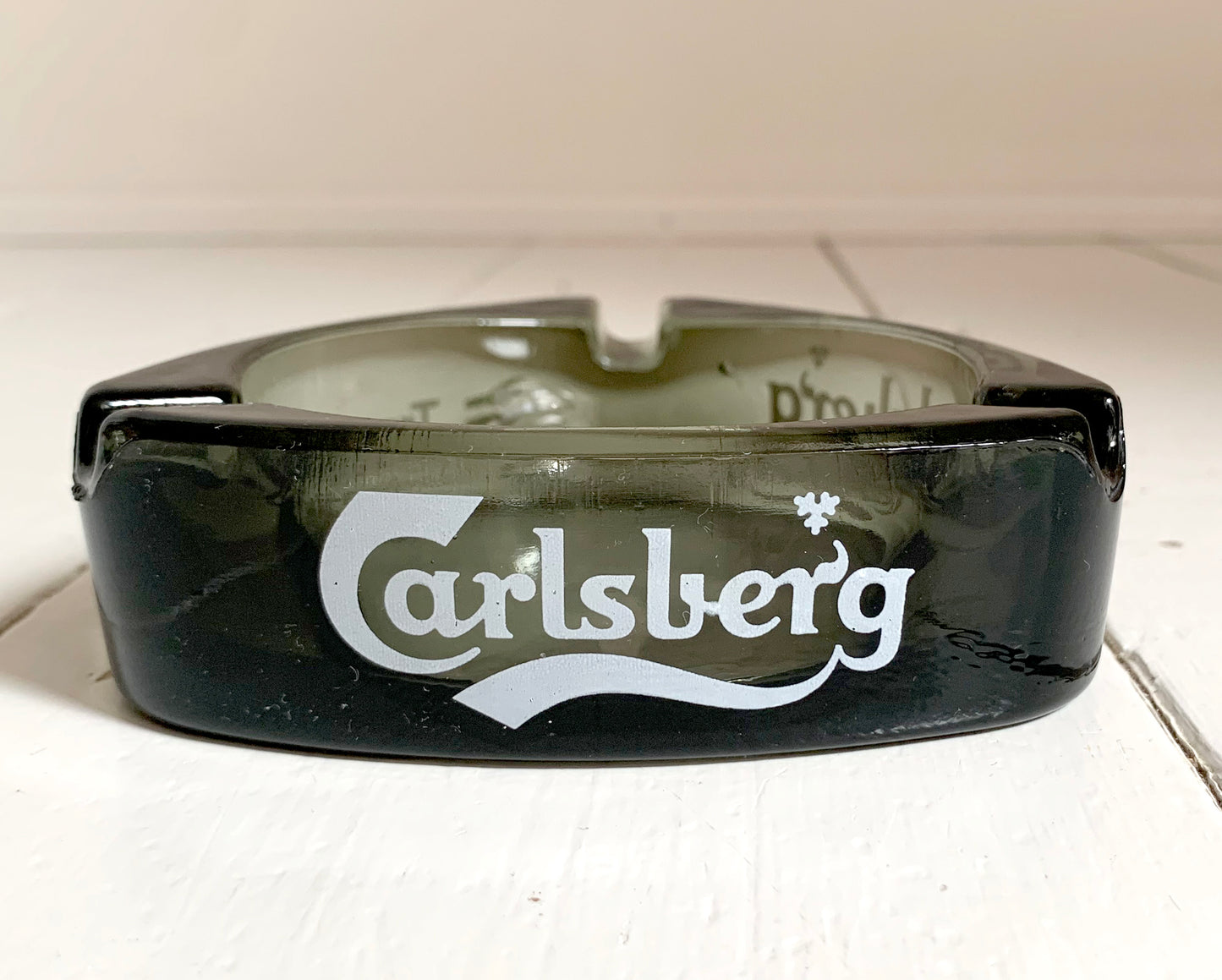 British Rail, Travellers-Fare Carlsberg Smoked Glass Ashtray