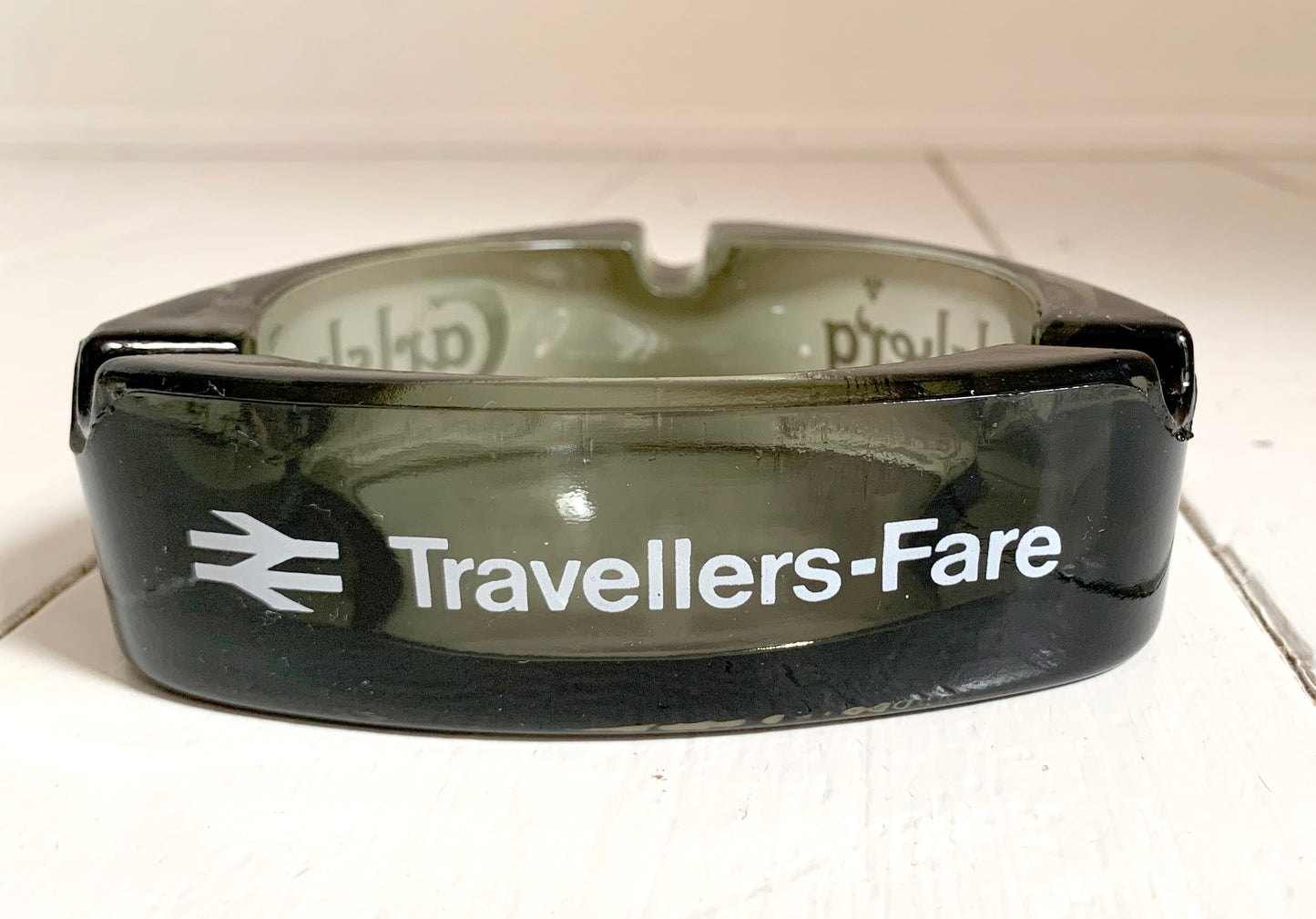 British Rail, Travellers-Fare Carlsberg Smoked Glass Ashtray