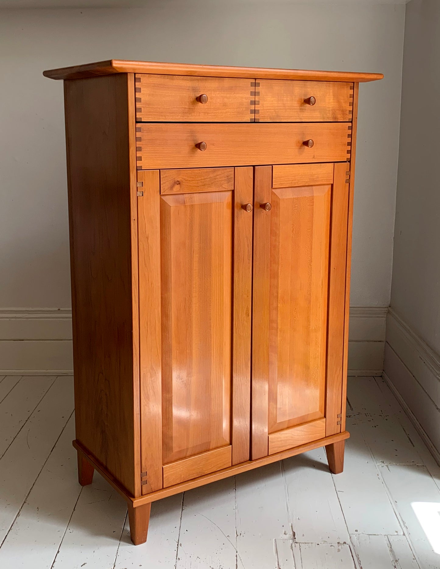 Stunning Danish Cherry Wood Hallway Cabinet by Aksel Kjersgaard