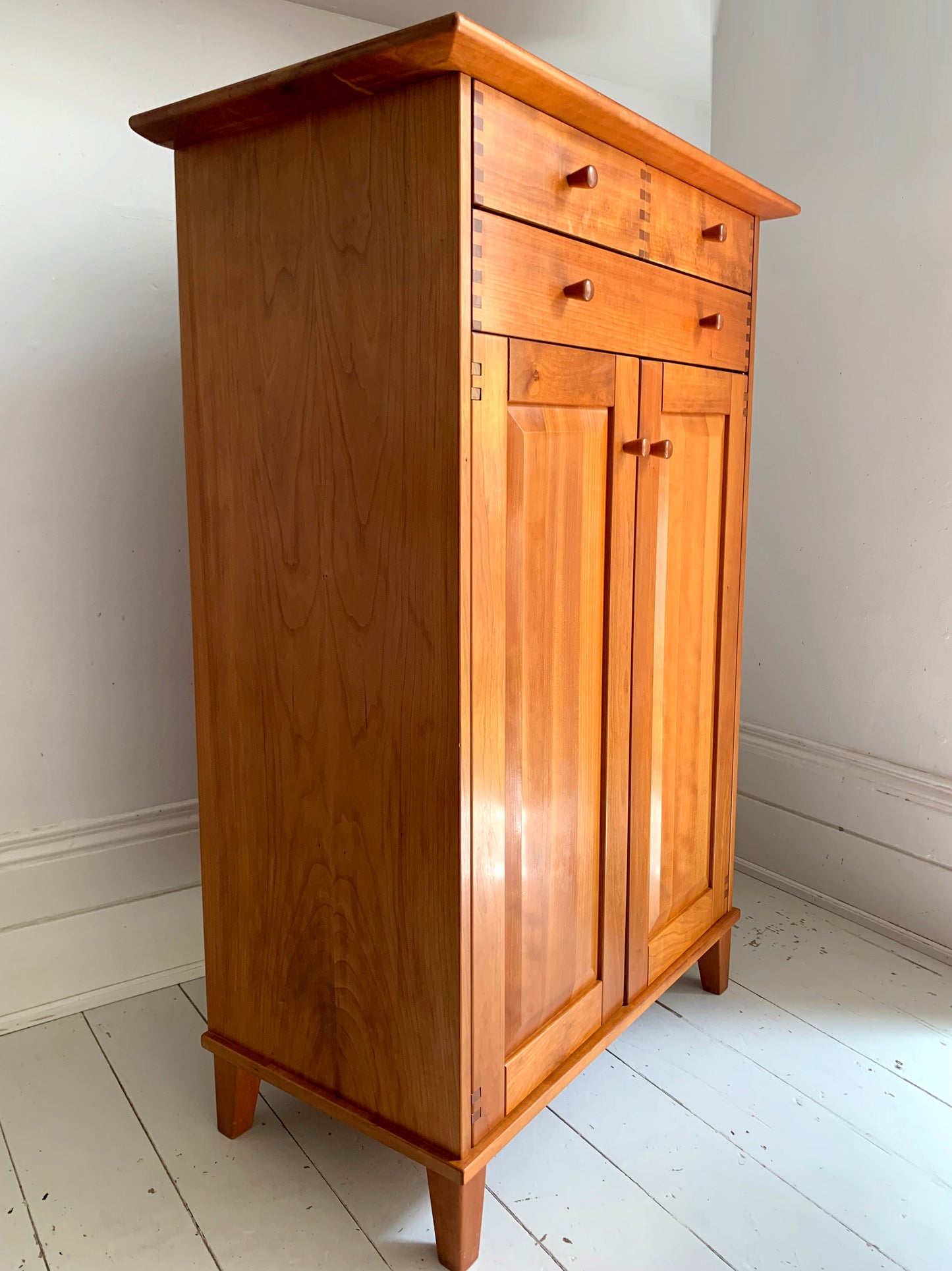 Stunning Danish Cherry Wood Hallway Cabinet by Aksel Kjersgaard