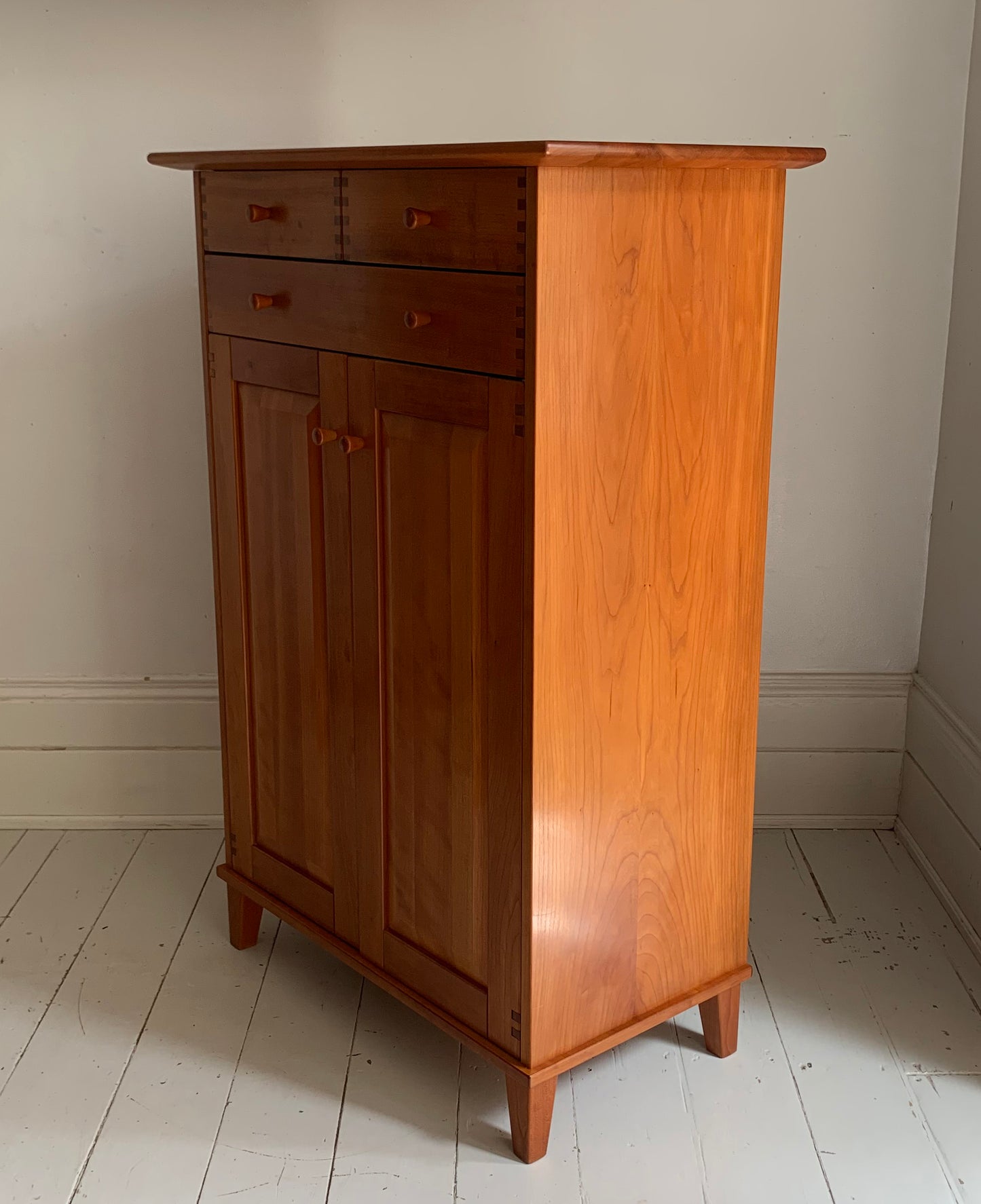 Stunning Danish Cherry Wood Hallway Cabinet by Aksel Kjersgaard