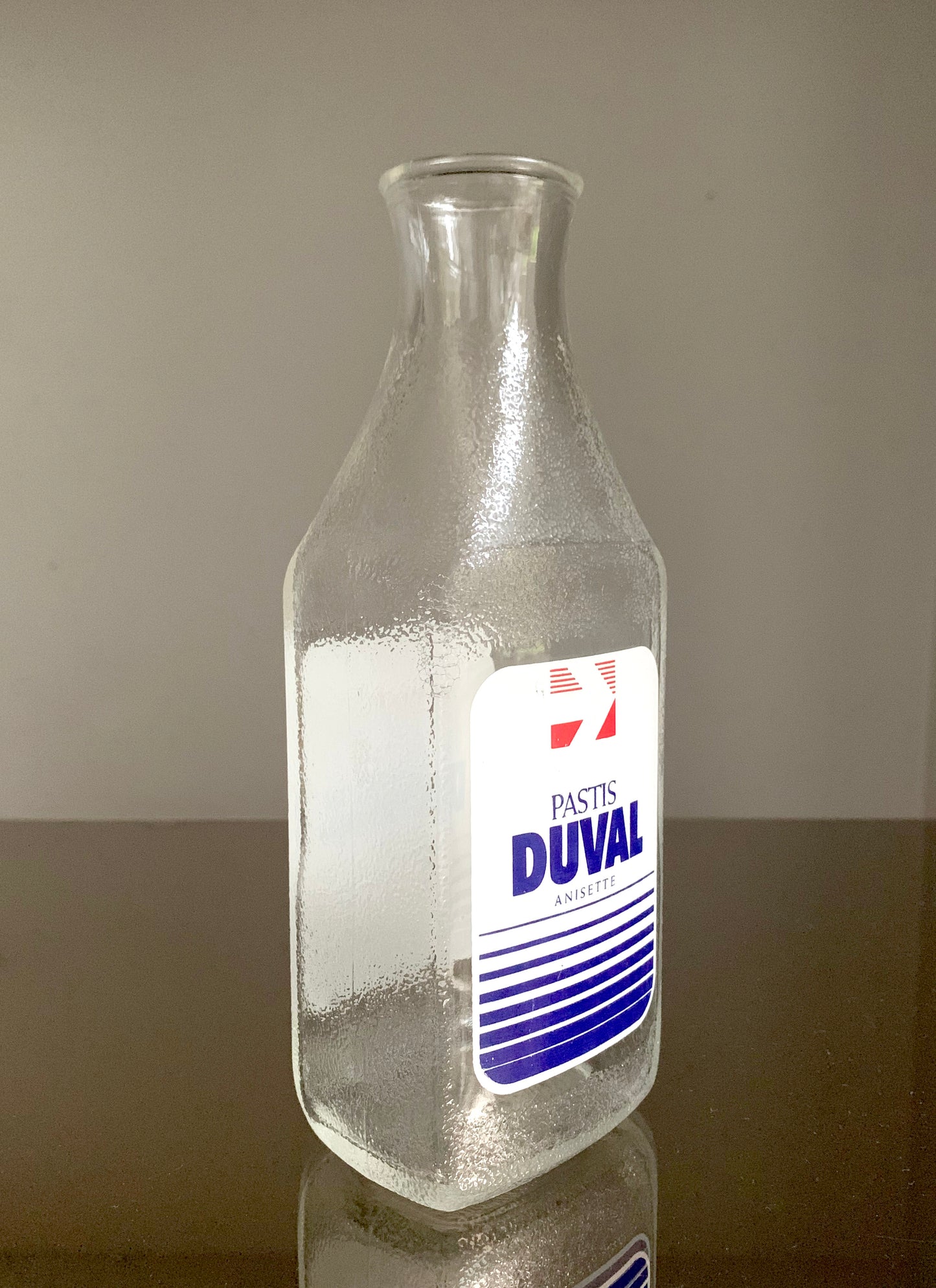 Vintage French Pastis Duval Anisette Water Bottle / Decanter / Carafe