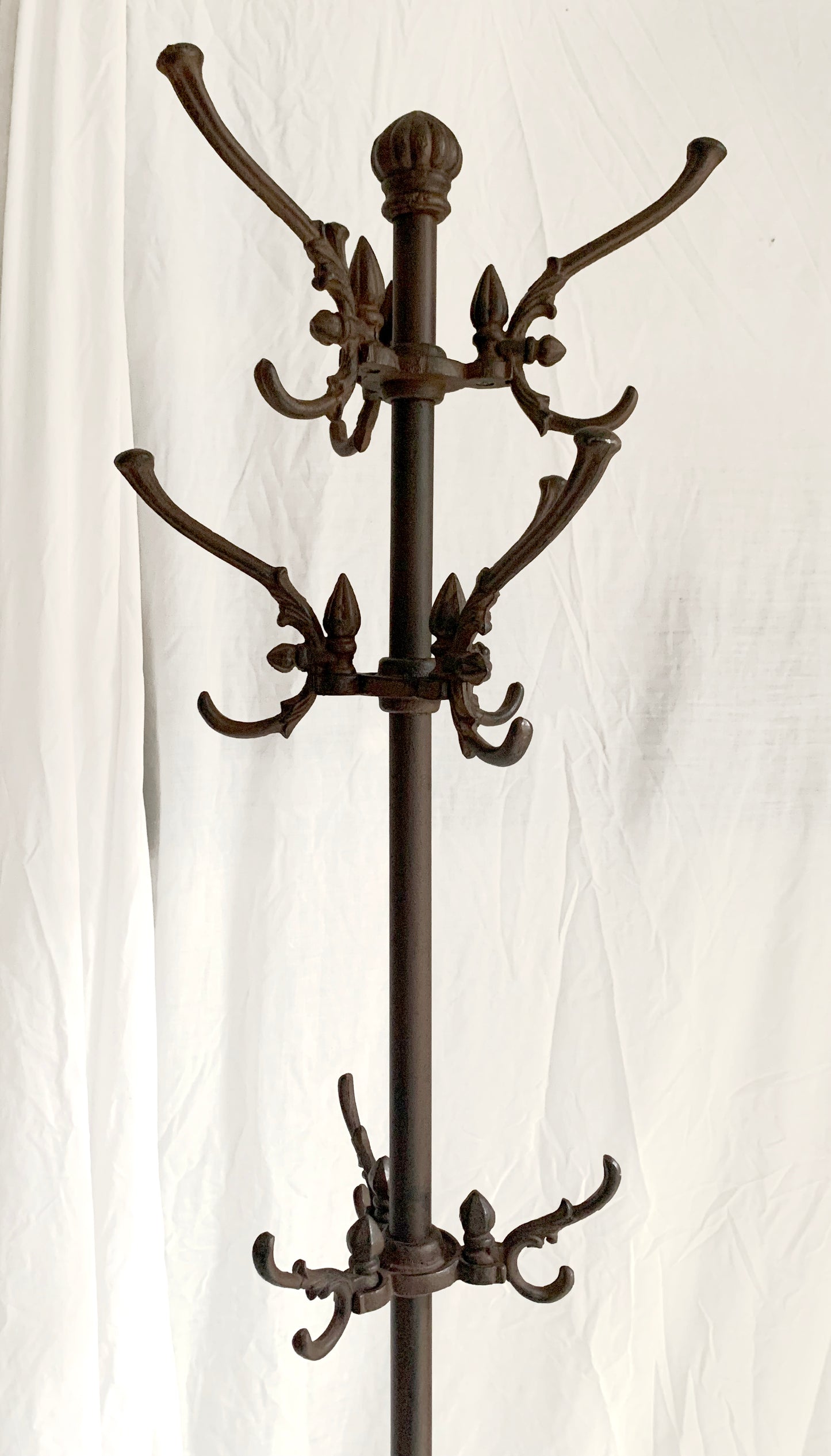 French Cast Iron Hat, Coat & Umbrella Stand - Delicately Ornate