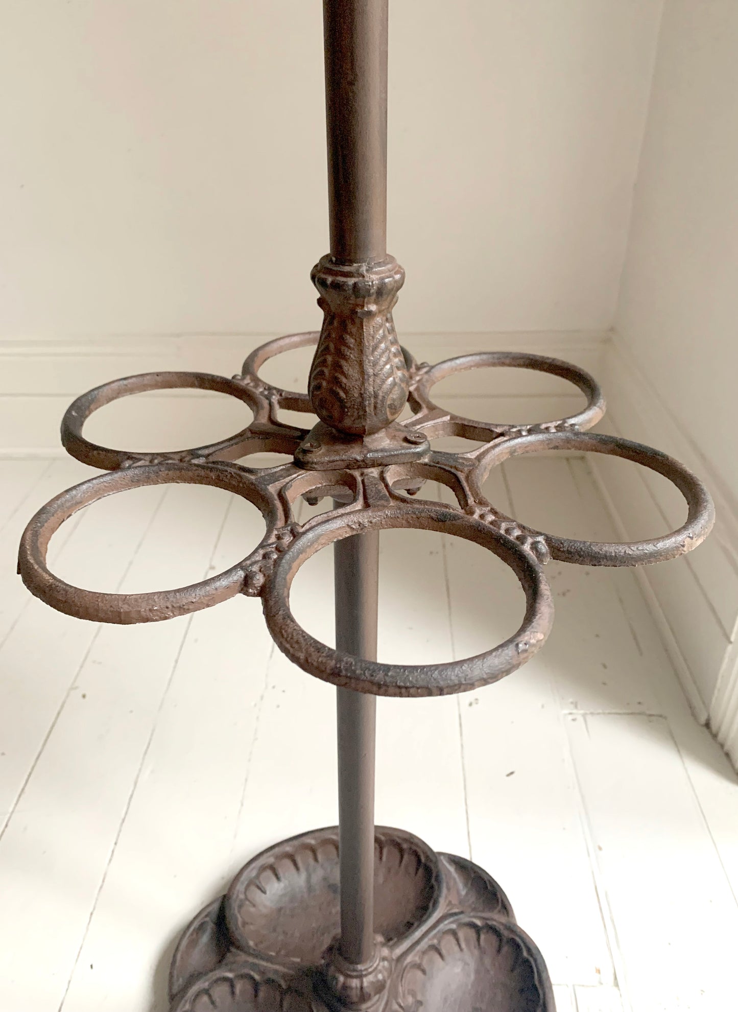 French Cast Iron Hat, Coat & Umbrella Stand - Delicately Ornate