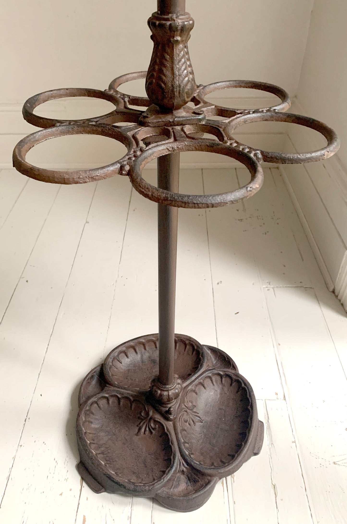 French Cast Iron Hat, Coat & Umbrella Stand - Delicately Ornate