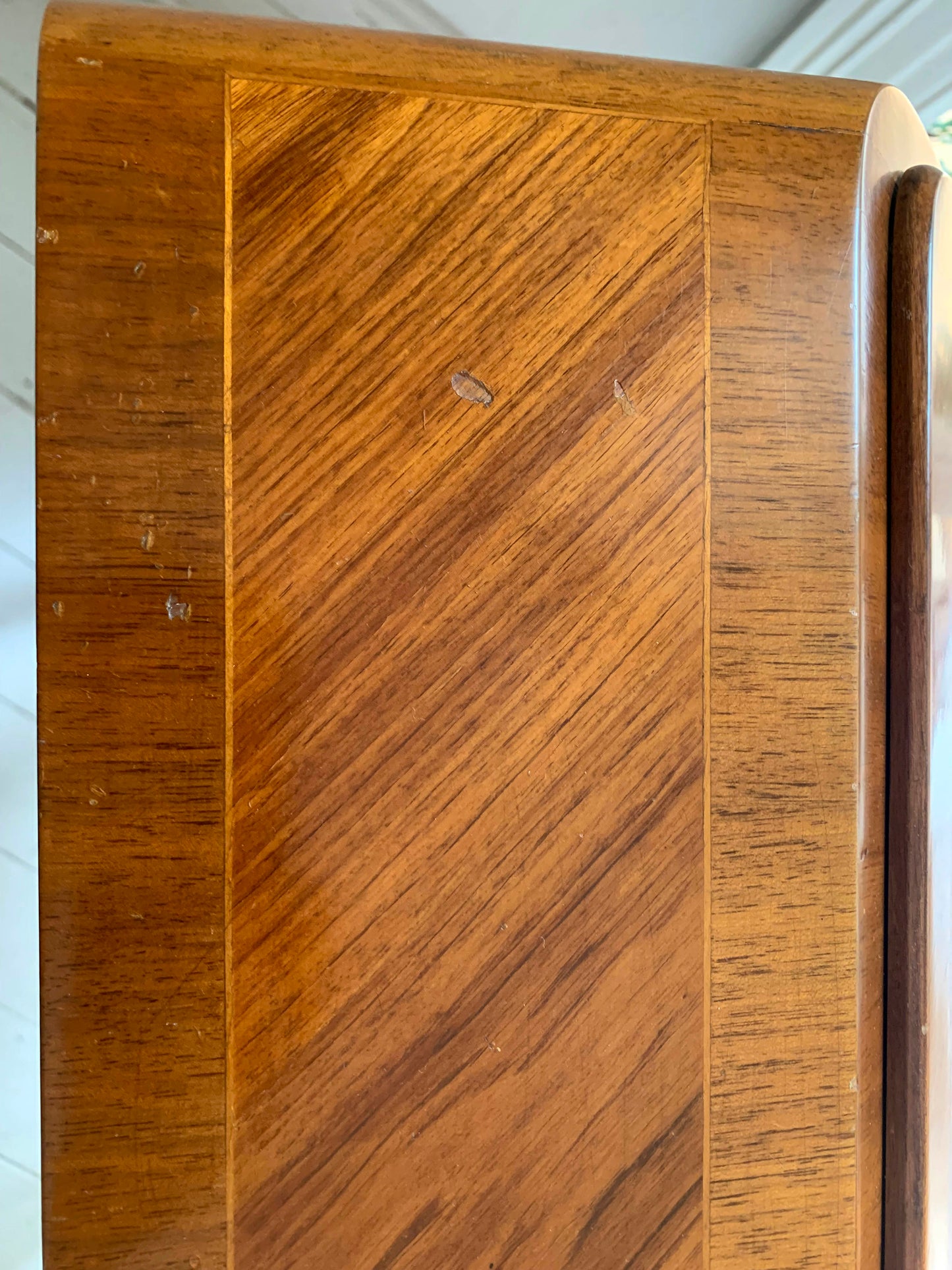 French Rococo-Style Secretaire / Bureau / Writing Desk with Intricate Parquetry