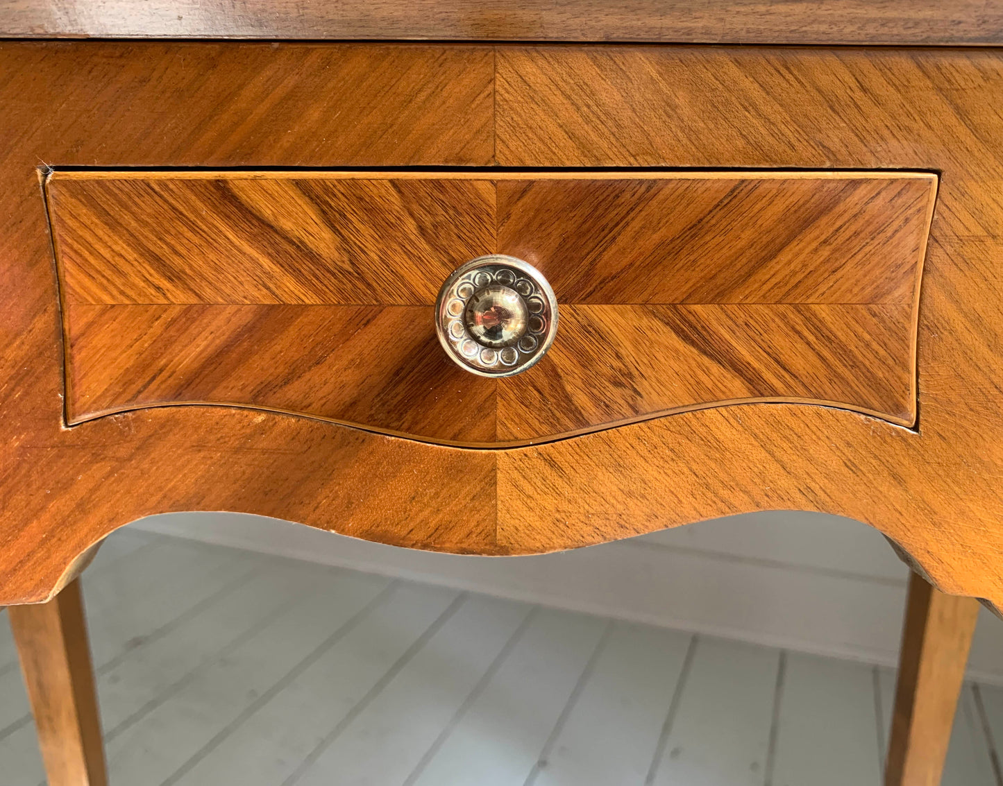 French Rococo-Style Secretaire / Bureau / Writing Desk with Intricate Parquetry