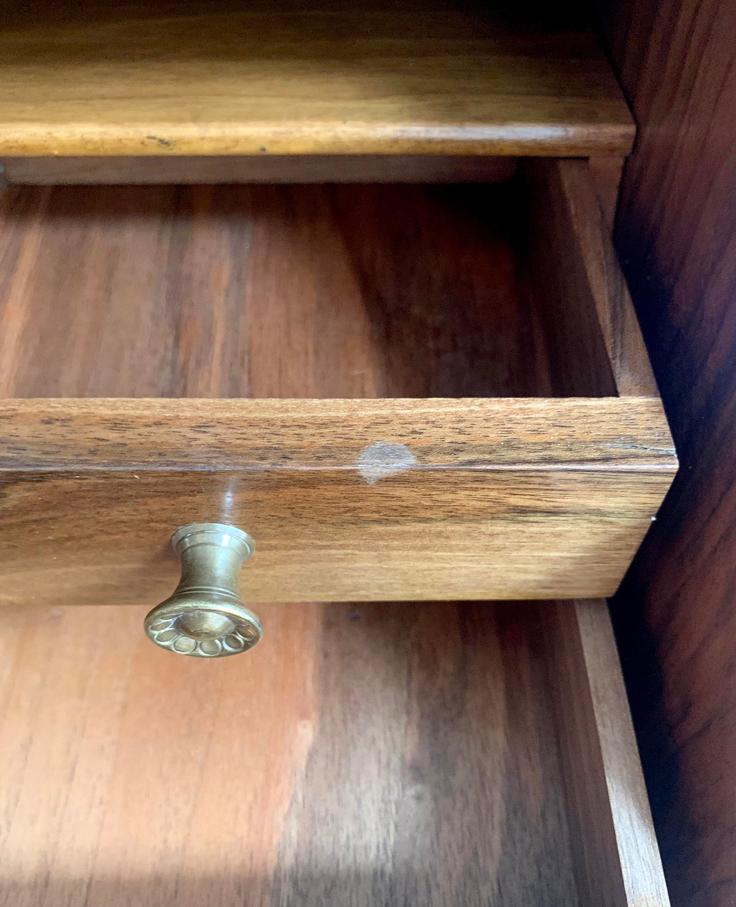 French Rococo-Style Secretaire / Bureau / Writing Desk with Intricate Parquetry
