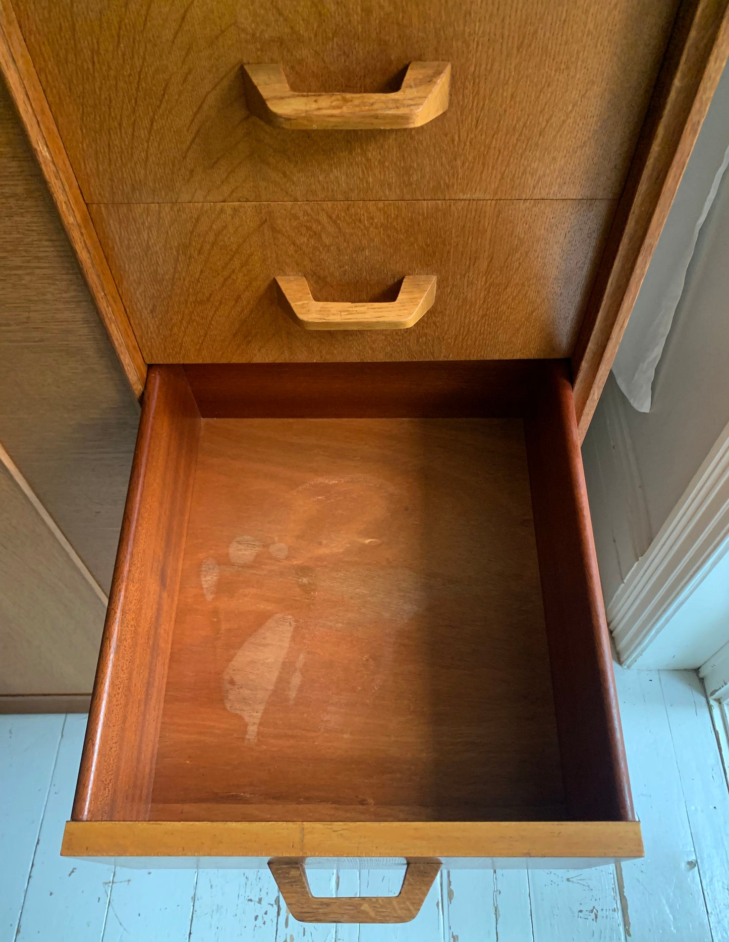 Mid Century G-Plan / E Gomme Teak Brandon Gentleman's Tall Boy Chest / Wardrobe
