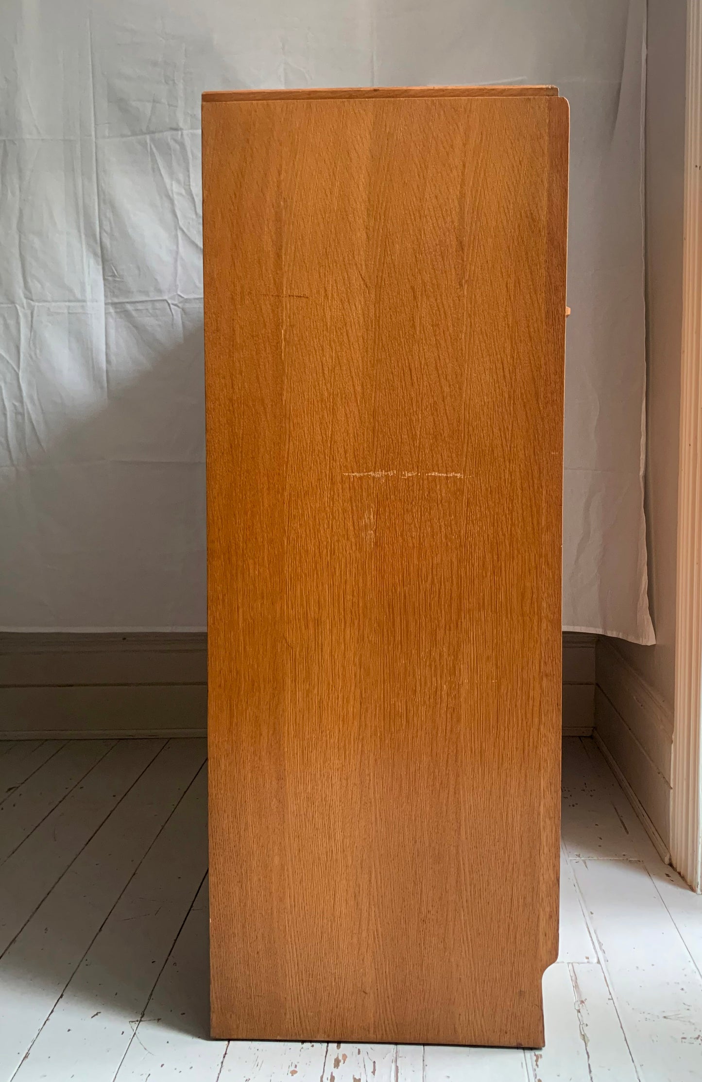 Mid Century G-Plan / E Gomme Teak Brandon Gentleman's Tall Boy Chest / Wardrobe