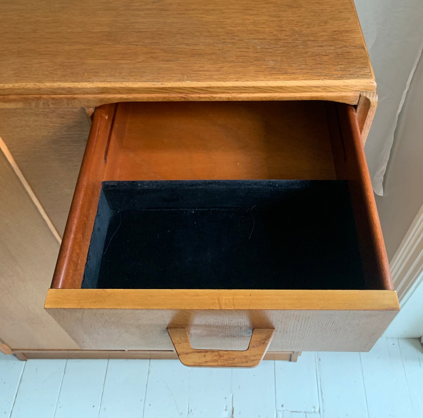 Mid Century G-Plan / E Gomme Teak Brandon Gentleman's Tall Boy Chest / Wardrobe