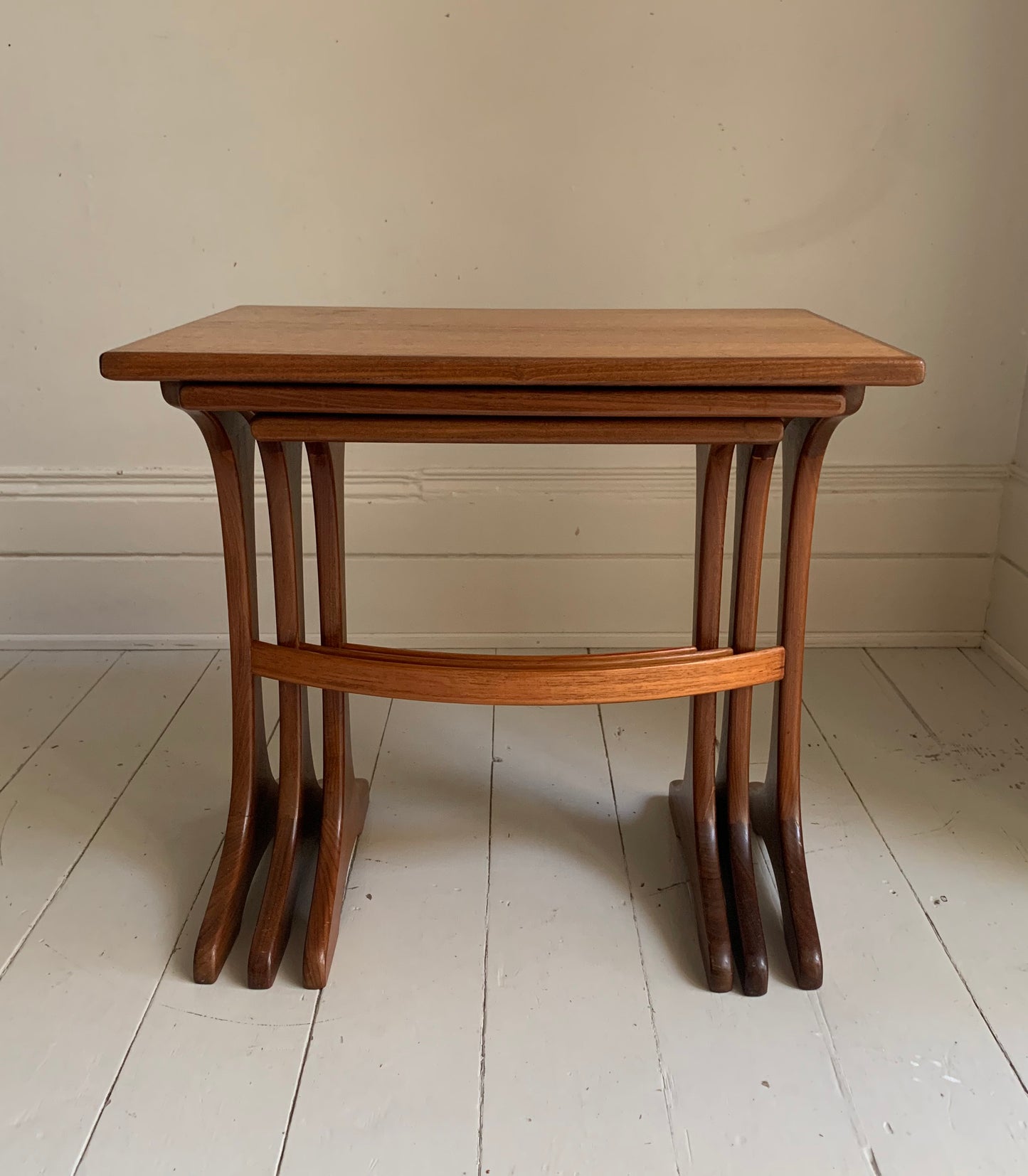 Vintage 1960s G-Plan Fresco Set Of Three Nesting Tables