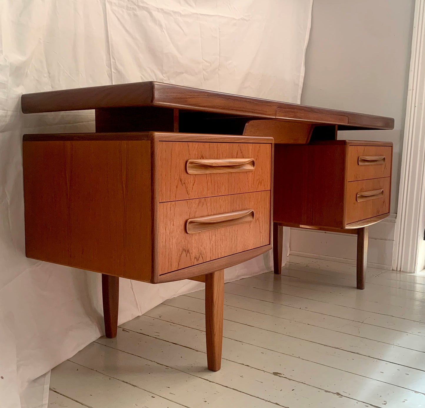 Mid Century G-Plan Fresco Teak Desk / Dressing Table
