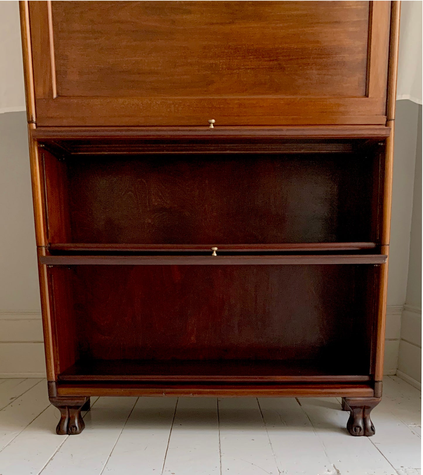 Vintage Four-Part Barristers Bookcase, with Fall Front Bureau, Gunn Furniture
