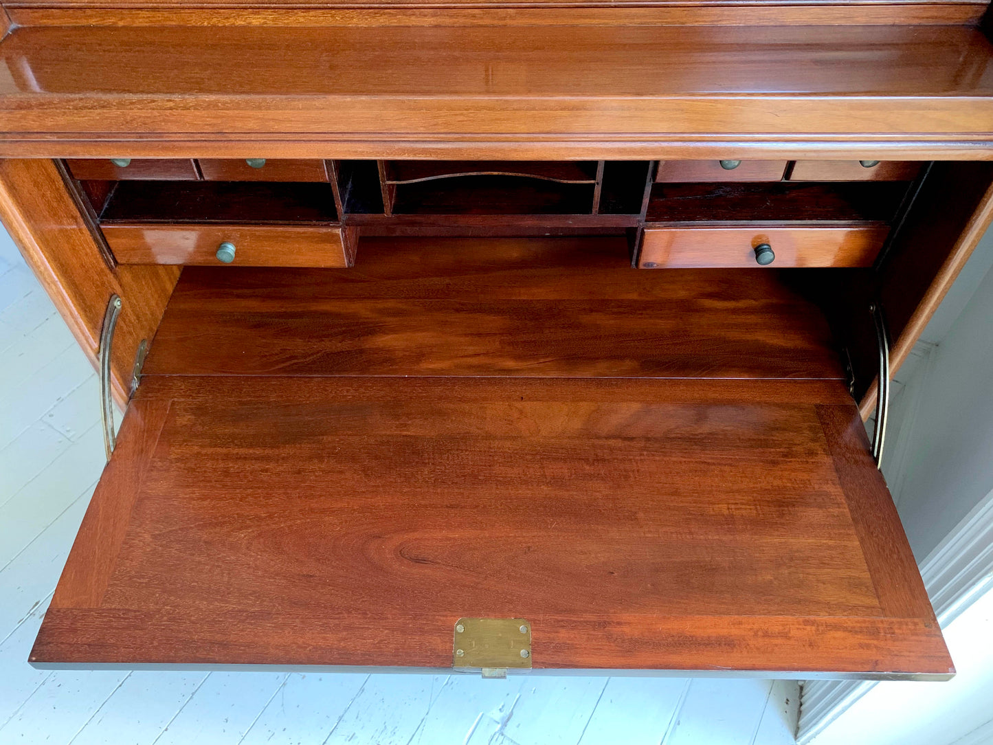 Vintage Four-Part Barristers Bookcase, with Fall Front Bureau, Gunn Furniture