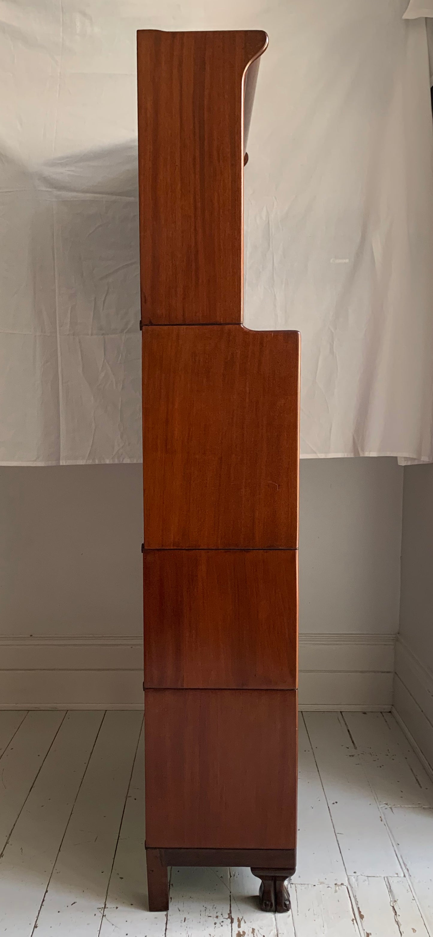 Vintage Four-Part Barristers Bookcase, with Fall Front Bureau, Gunn Furniture