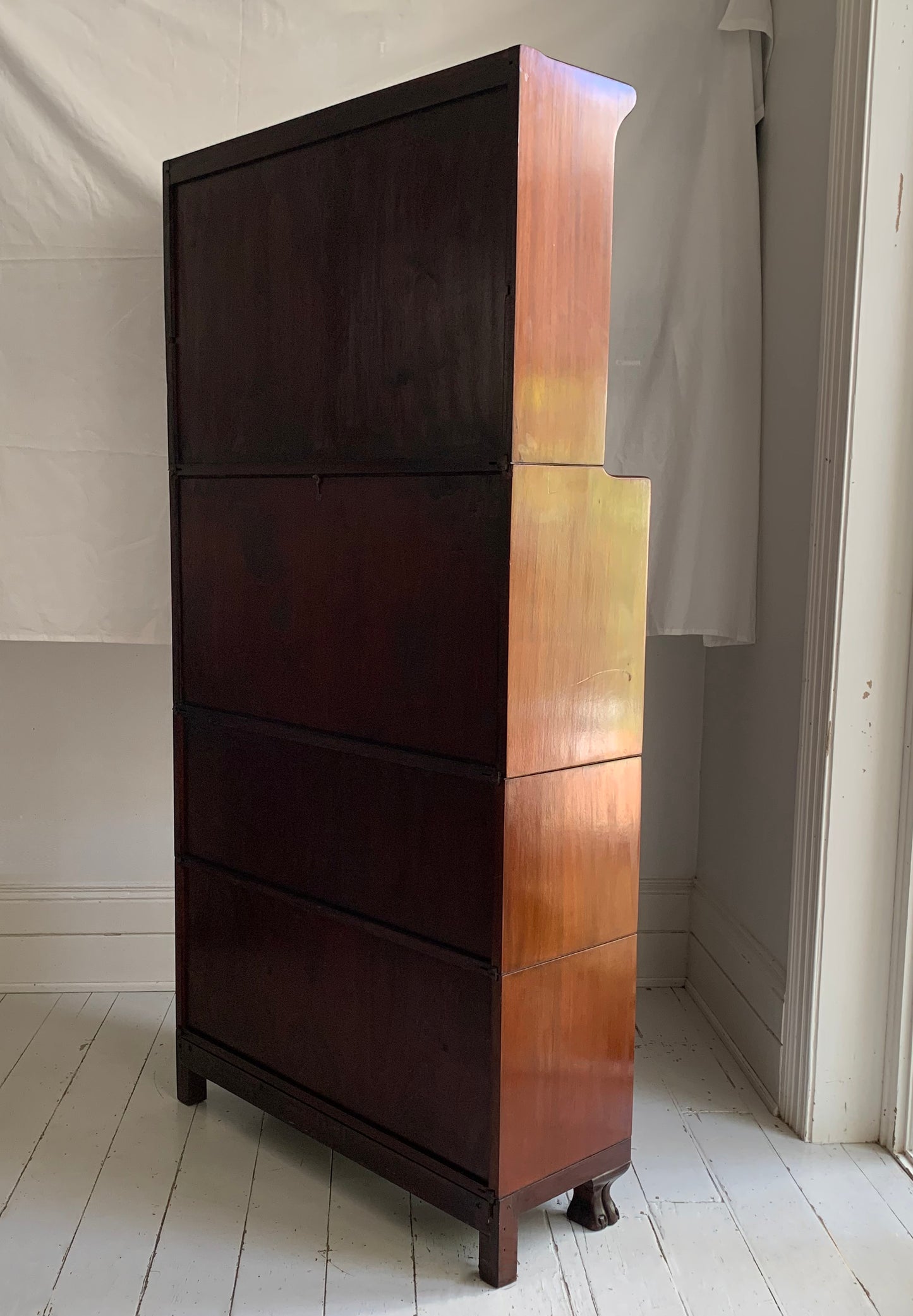 Vintage Four-Part Barristers Bookcase, with Fall Front Bureau, Gunn Furniture