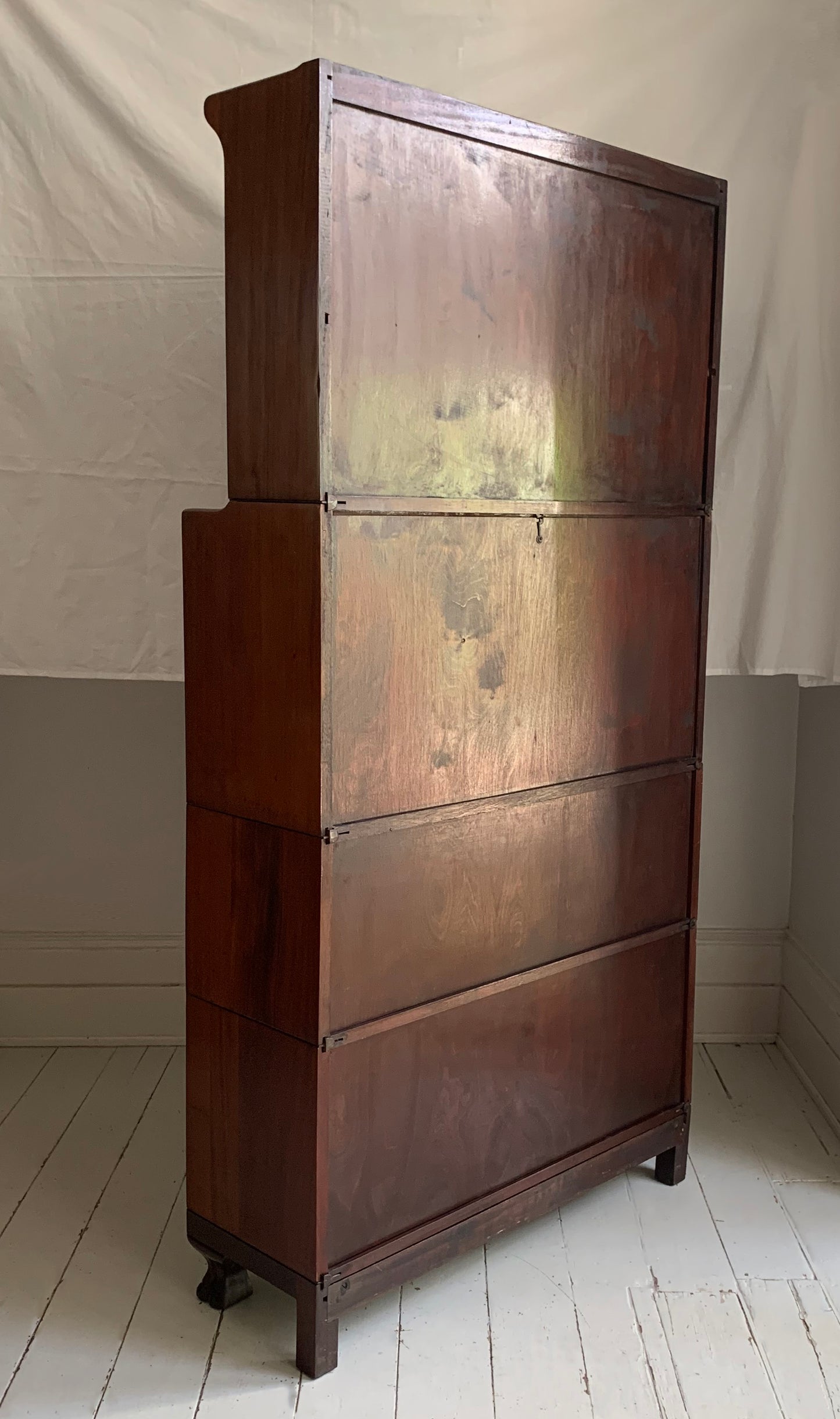 Vintage Four-Part Barristers Bookcase, with Fall Front Bureau, Gunn Furniture