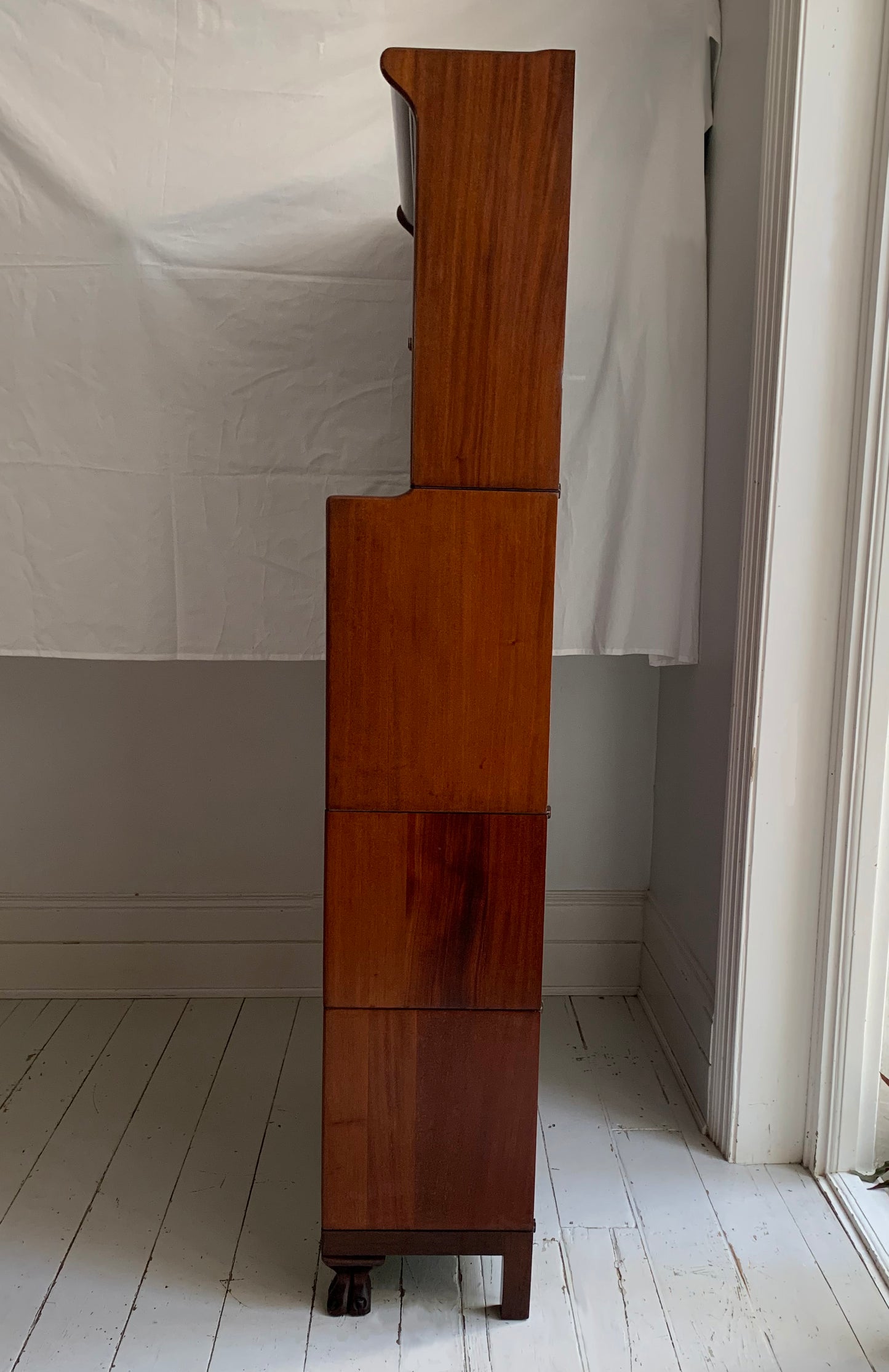 Vintage Four-Part Barristers Bookcase, with Fall Front Bureau, Gunn Furniture