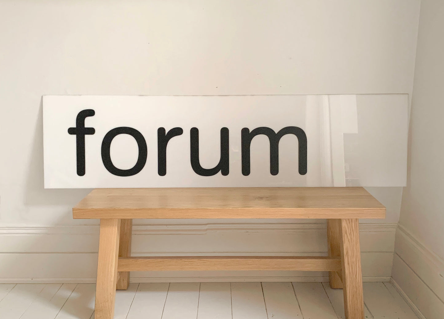 Original Kentish Town Forum HMV Forum venue opaque Perspex large sign