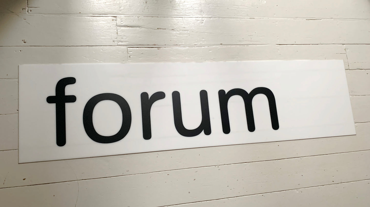 Original Kentish Town Forum HMV Forum venue opaque Perspex large sign