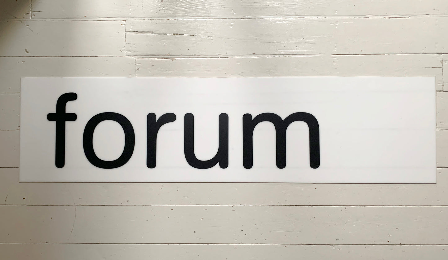 Original Kentish Town Forum HMV Forum venue opaque Perspex large sign