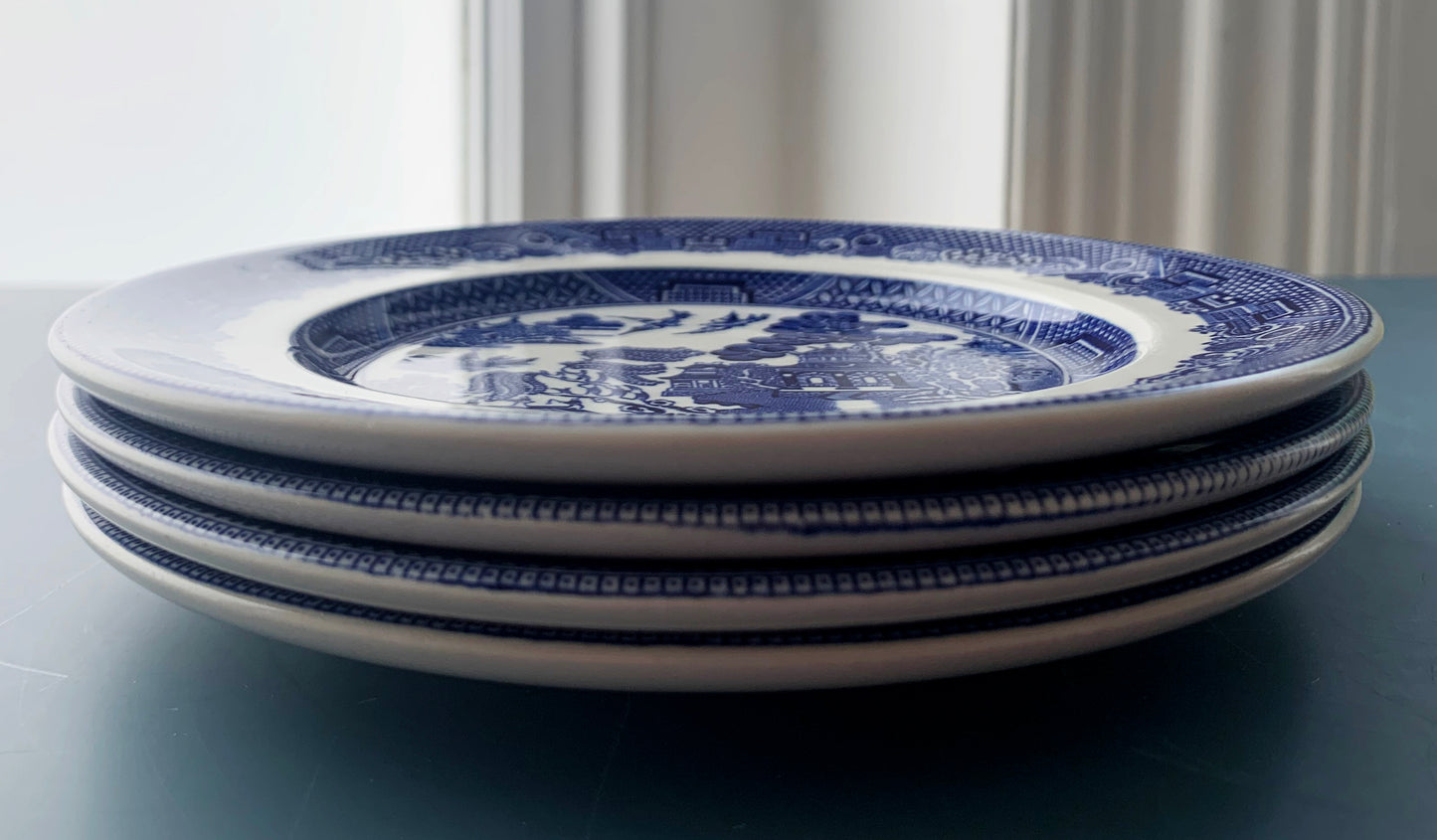 Johnson Brothers Blue Willow 4 x Small 15.5cm Side Plates