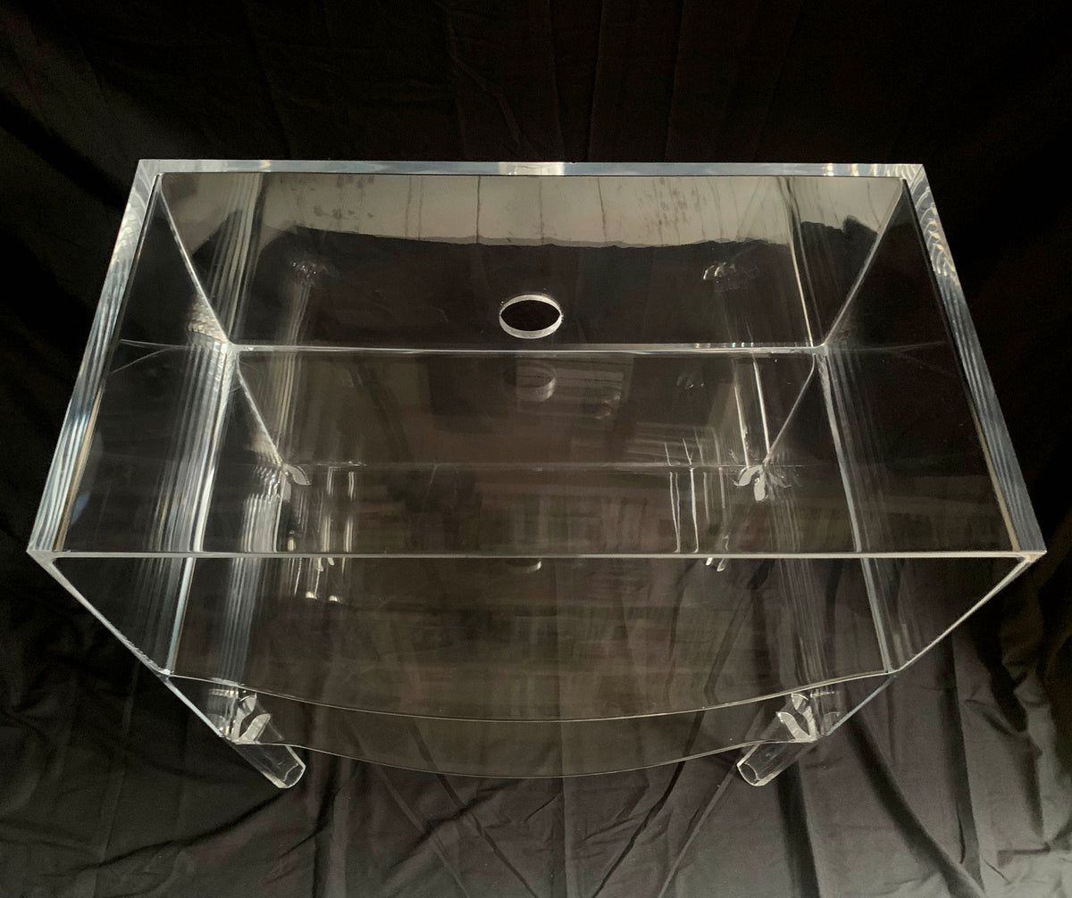 Stunning Kartell Ghost Buster Crystal Three Tier Shelving Unit