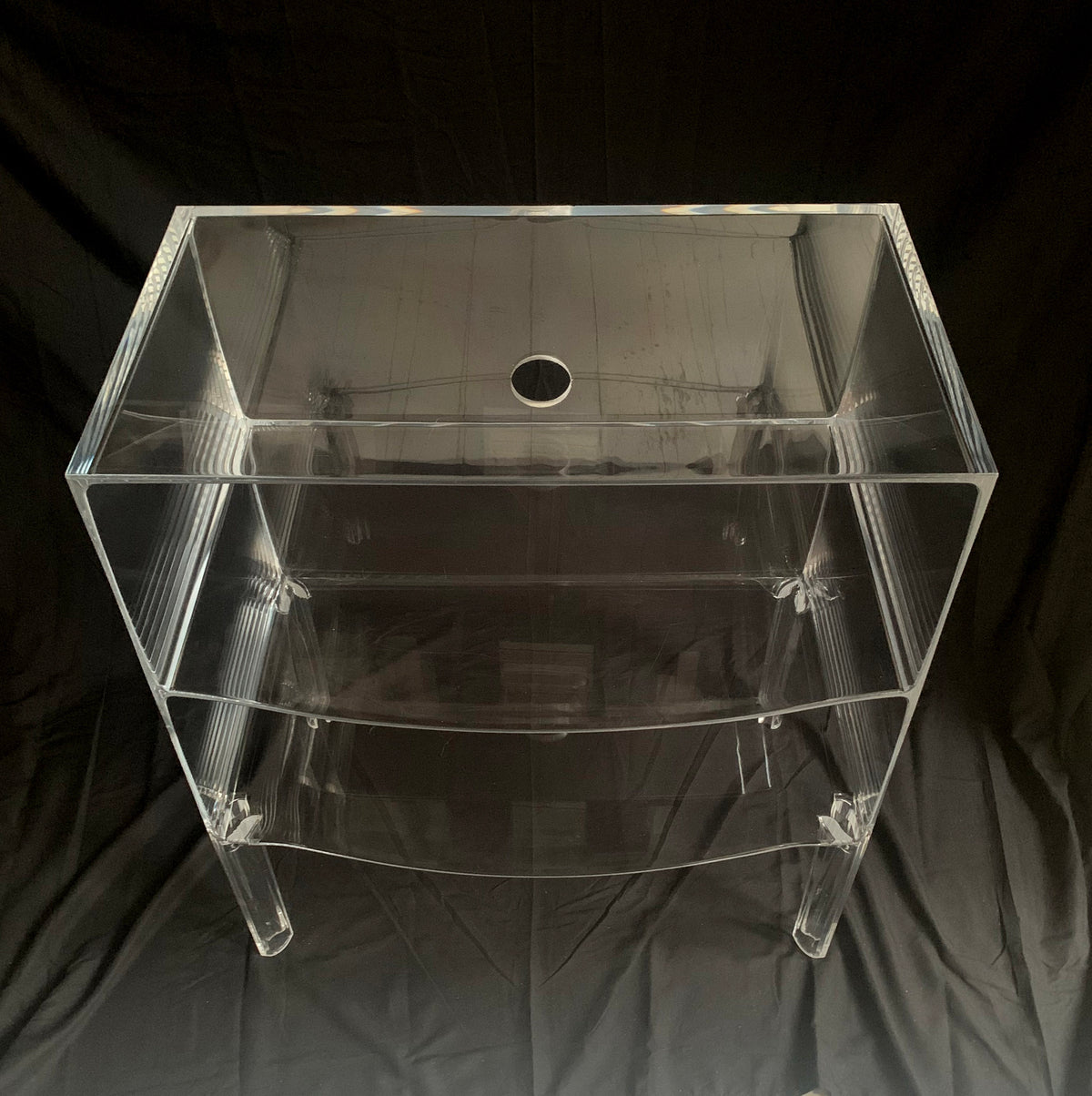 Stunning Kartell Ghost Buster Crystal Three Tier Shelving Unit