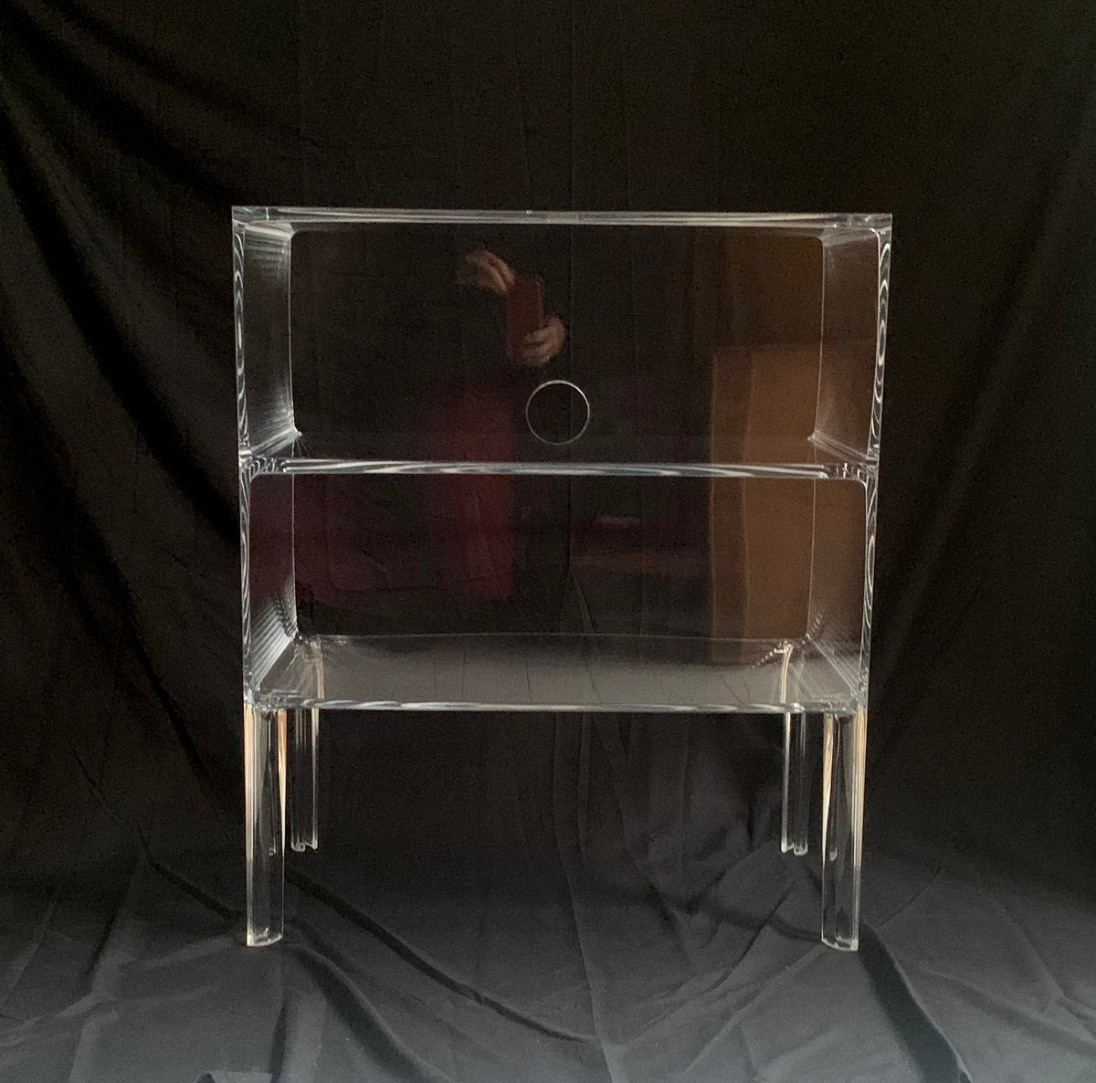 Stunning Kartell Ghost Buster Crystal Three Tier Shelving Unit