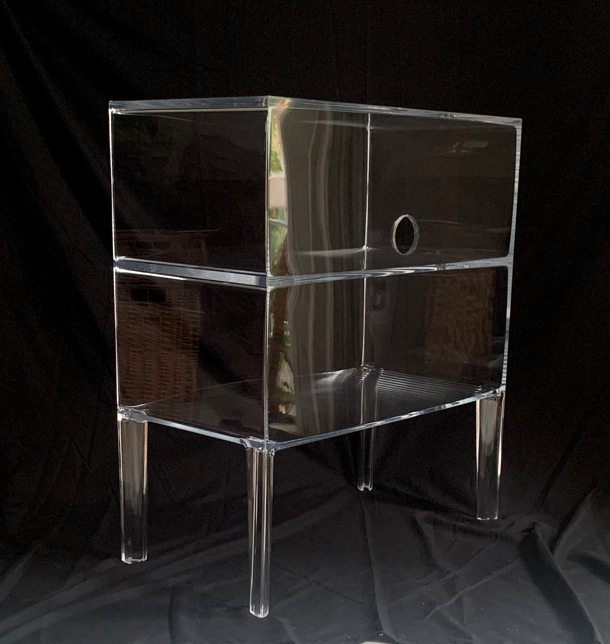 Stunning Kartell Ghost Buster Crystal Three Tier Shelving Unit