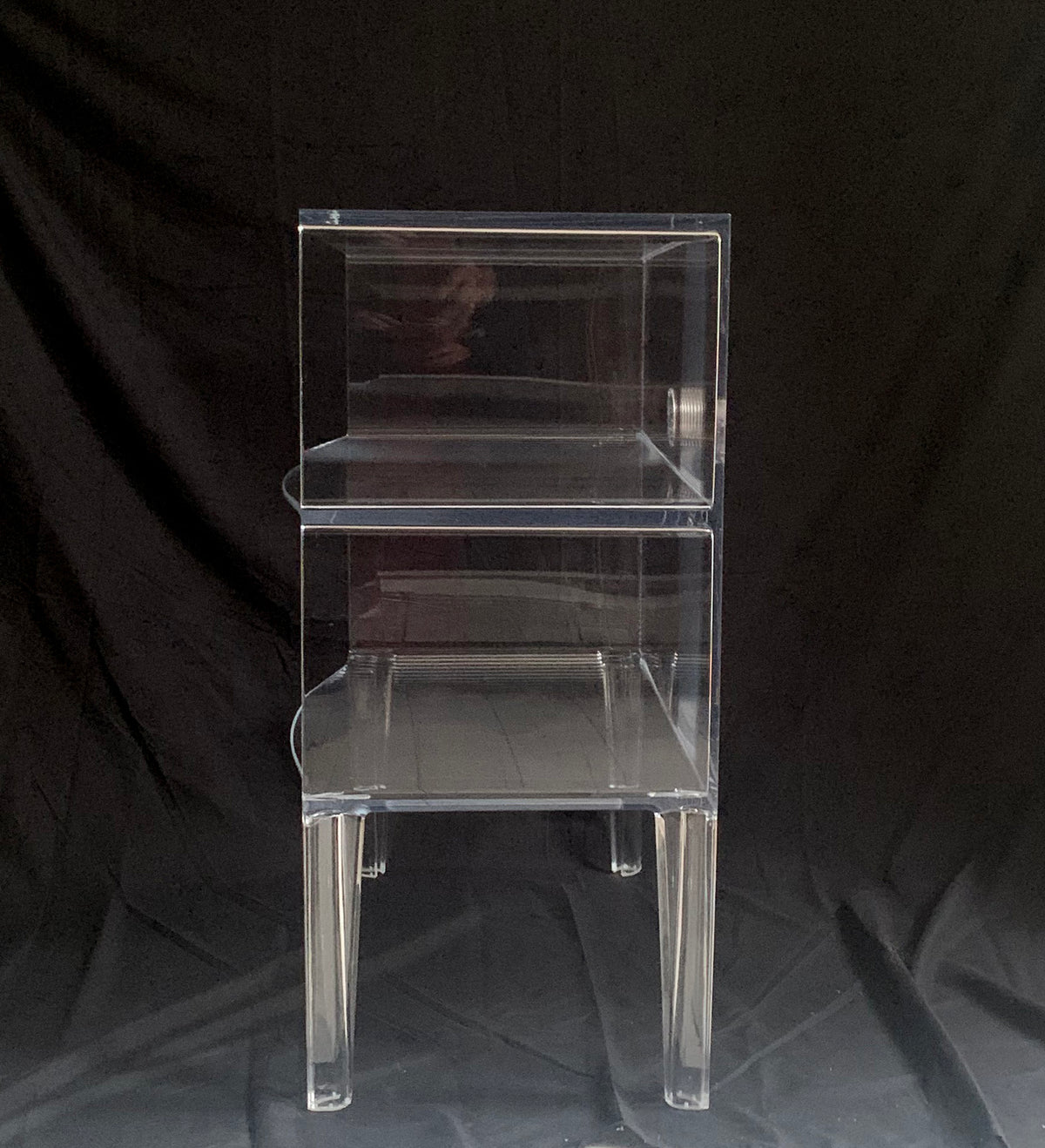 Stunning Kartell Ghost Buster Crystal Three Tier Shelving Unit