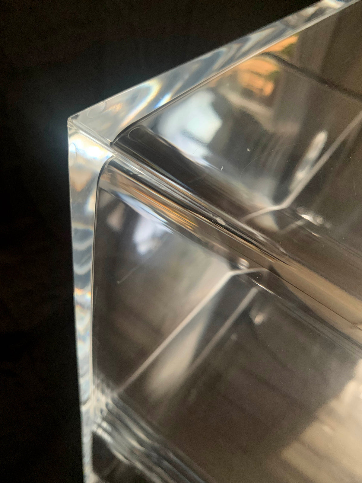 Stunning Kartell Ghost Buster Crystal Three Tier Shelving Unit