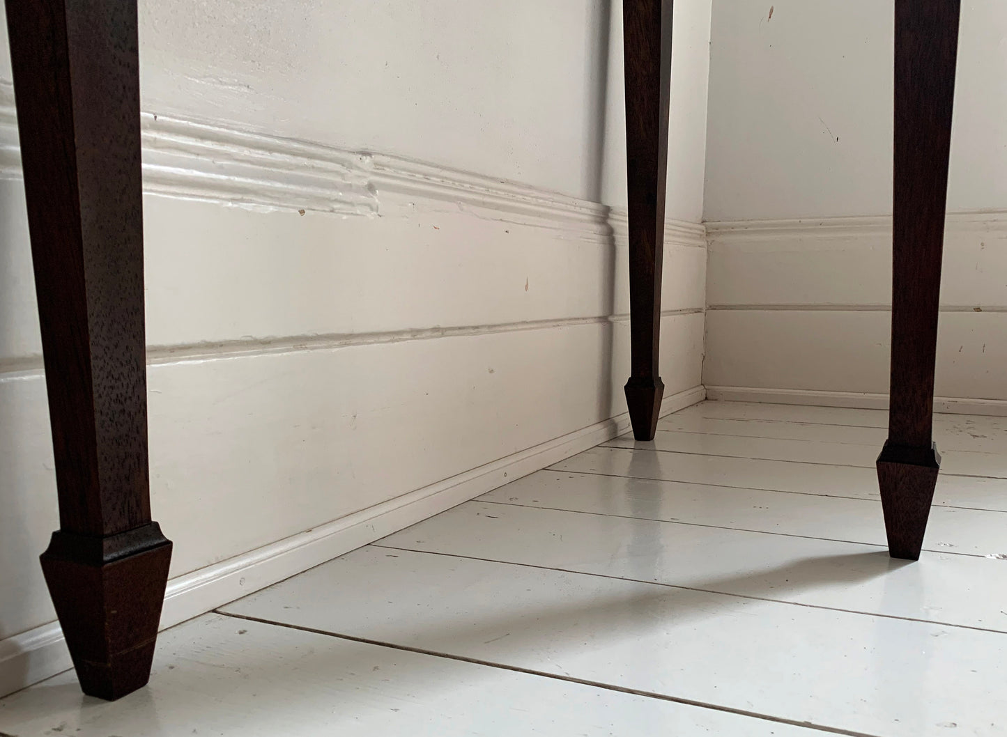 Fabulous Georgian Style Demi Lune Mahogany Hall / Console Table