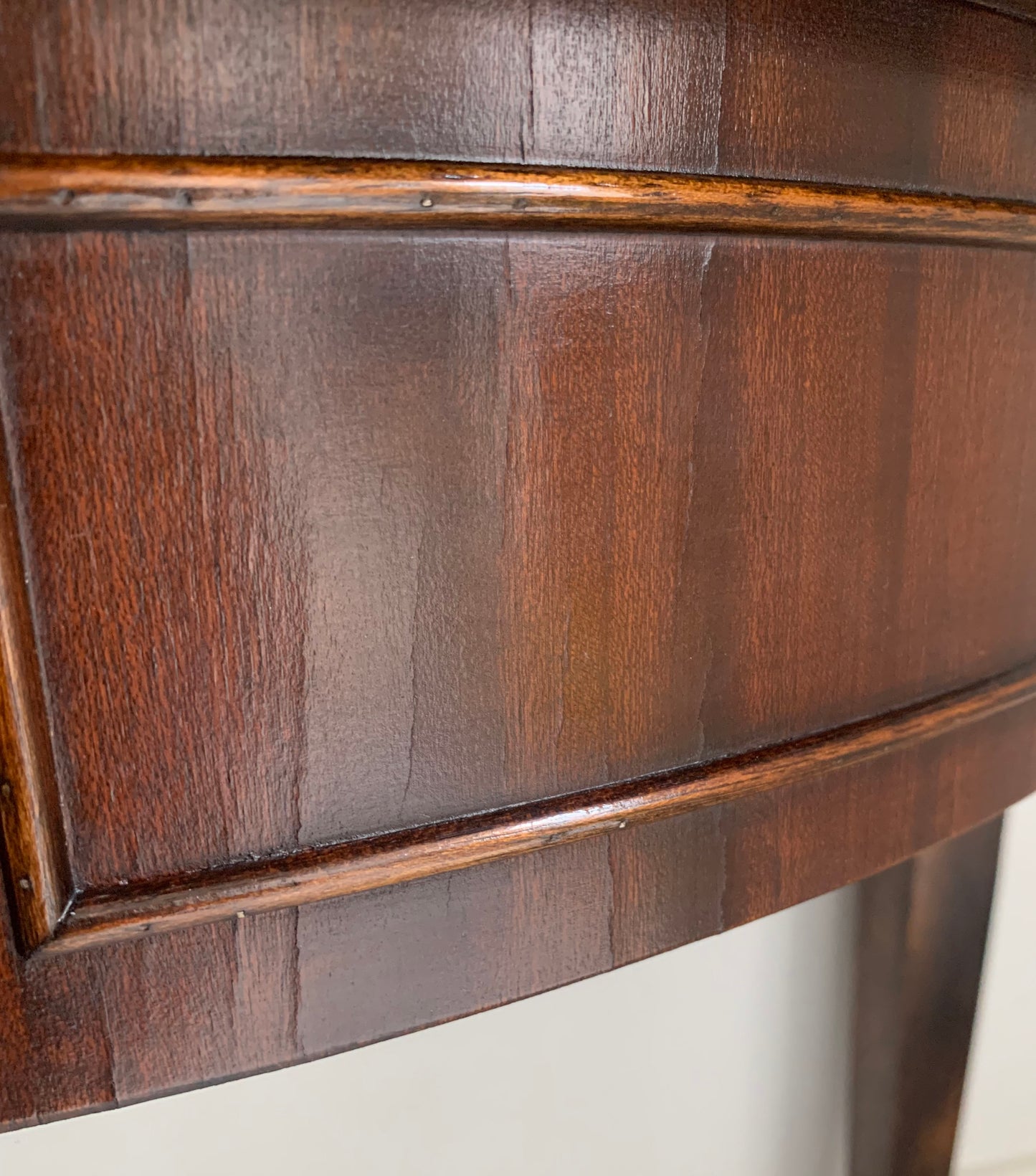 Fabulous Georgian Style Demi Lune Mahogany Hall / Console Table