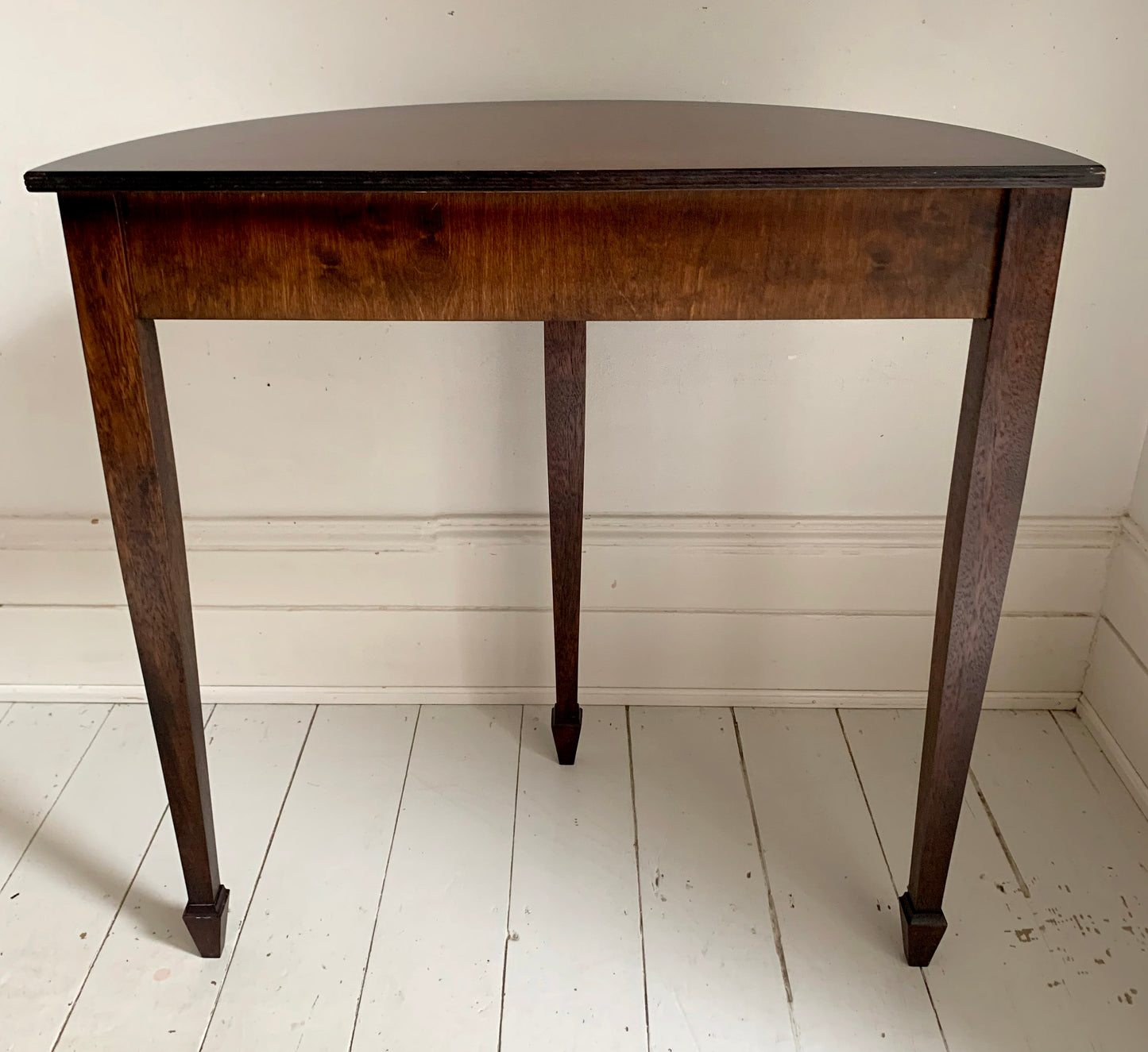 Fabulous Georgian Style Demi Lune Mahogany Hall / Console Table