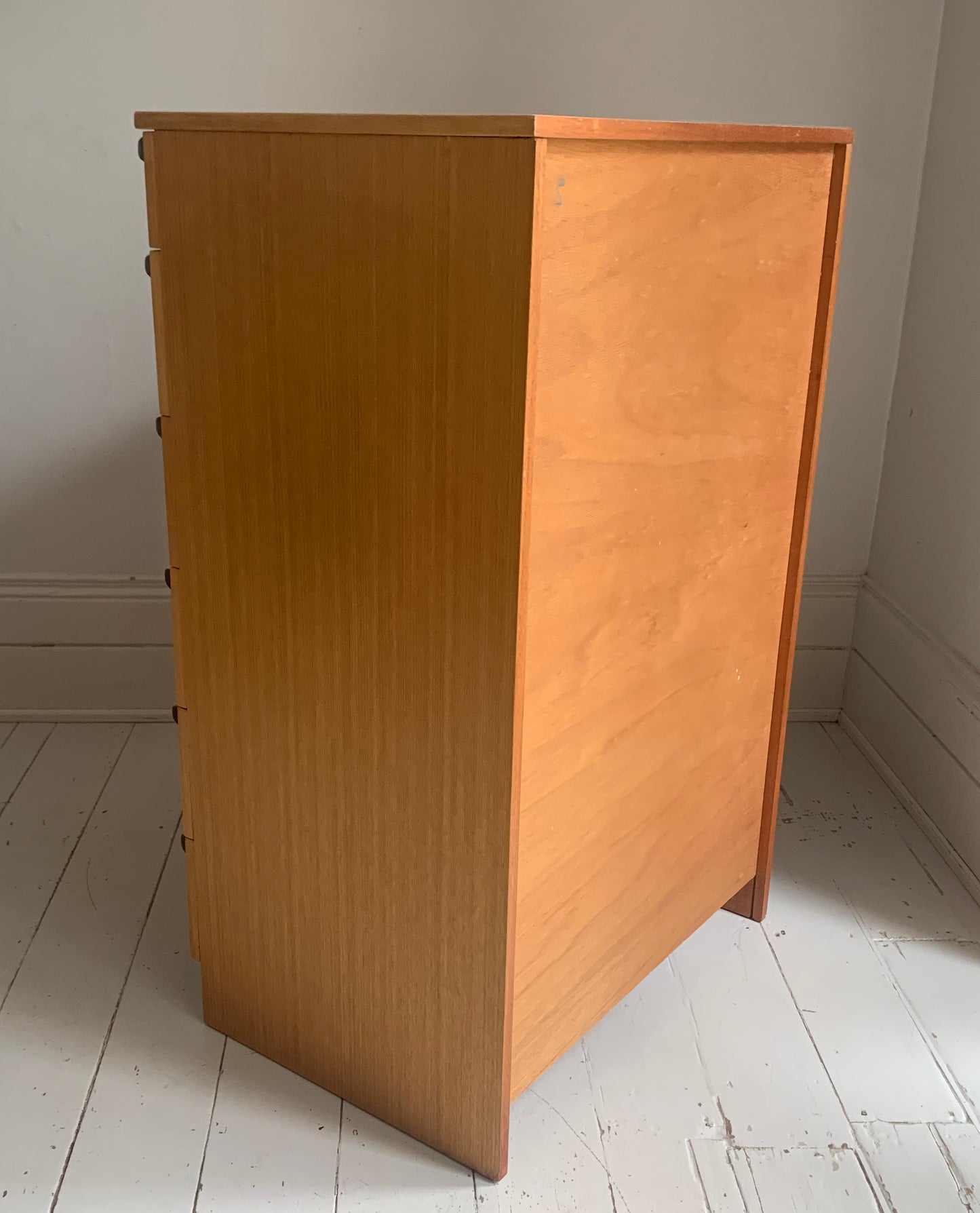 Mid Century Teak Six Drawer Chest of Drawers attributed to Avalon Furniture