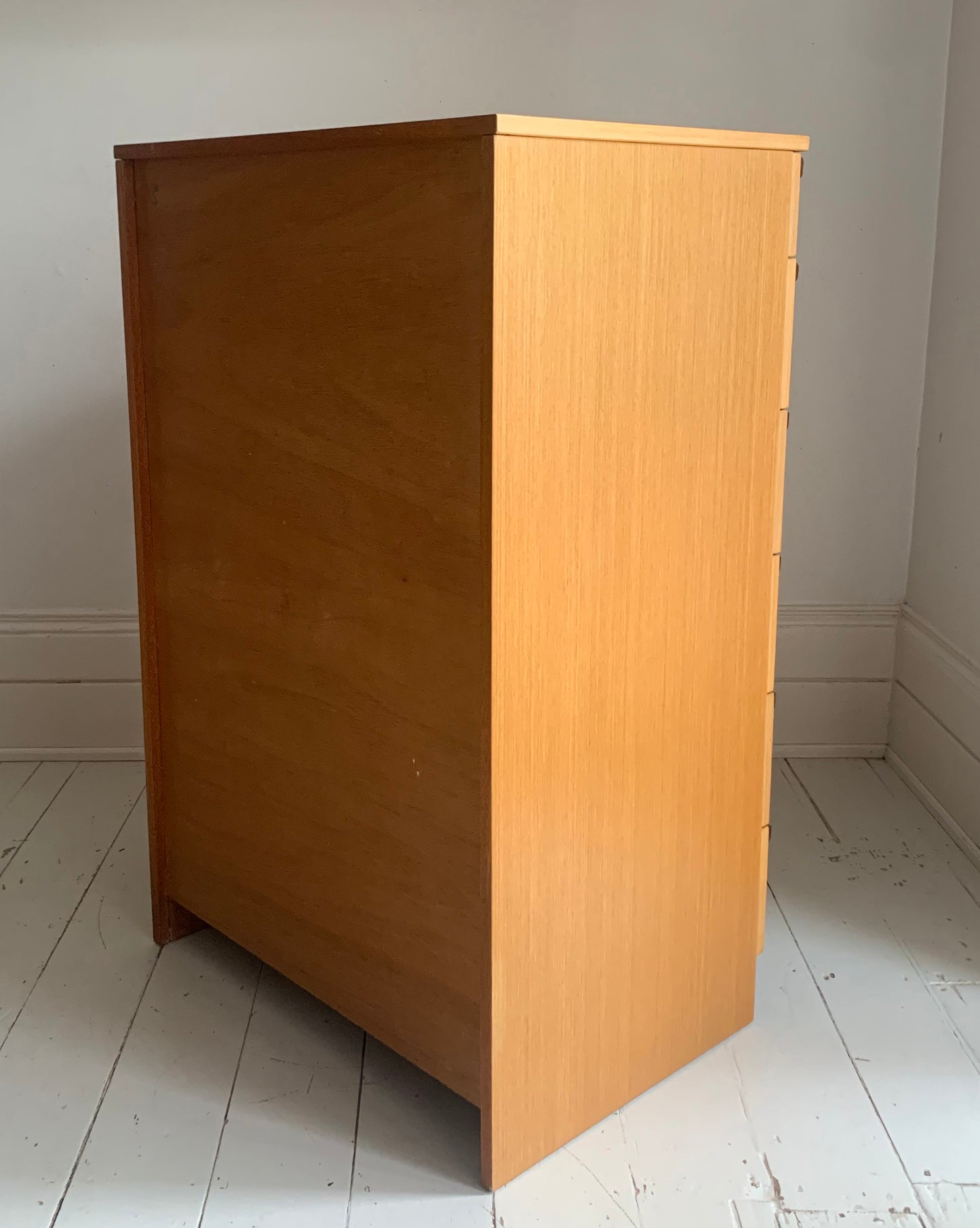 Mid Century Teak Six Drawer Chest of Drawers attributed to Avalon Furniture