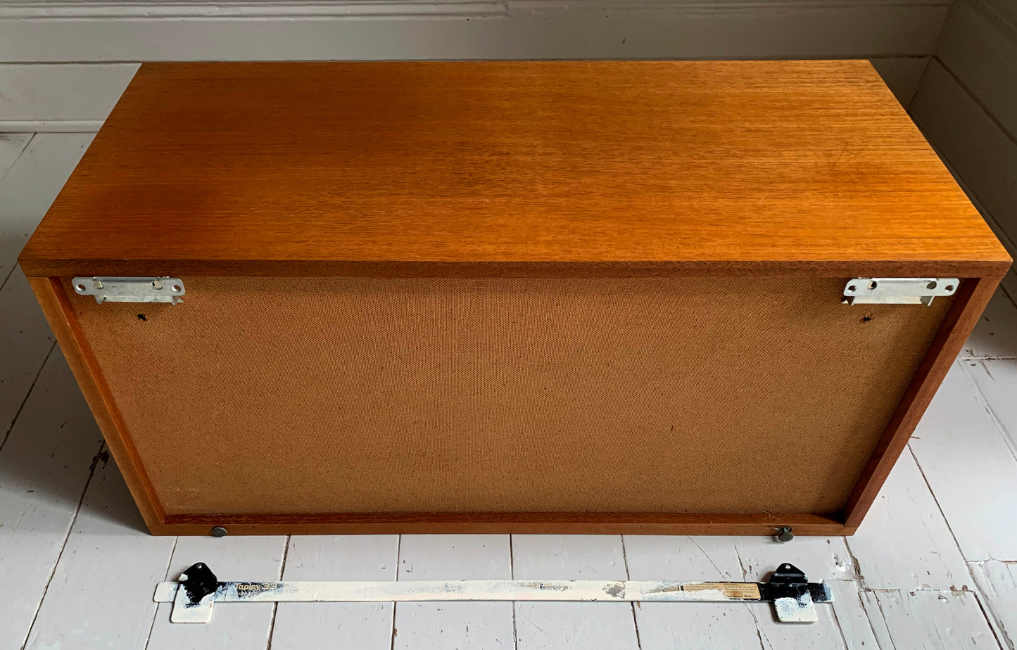 Mid Century Teak Beaver & Tapley 33 Wall Mounted Bureau / Desk / Cabinet