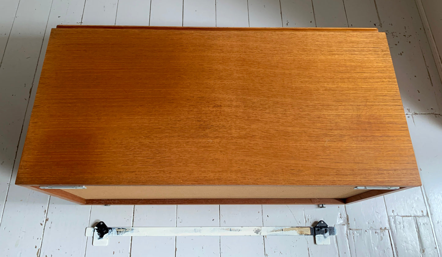 Mid Century Teak Beaver & Tapley 33 Wall Mounted Bureau / Desk / Cabinet