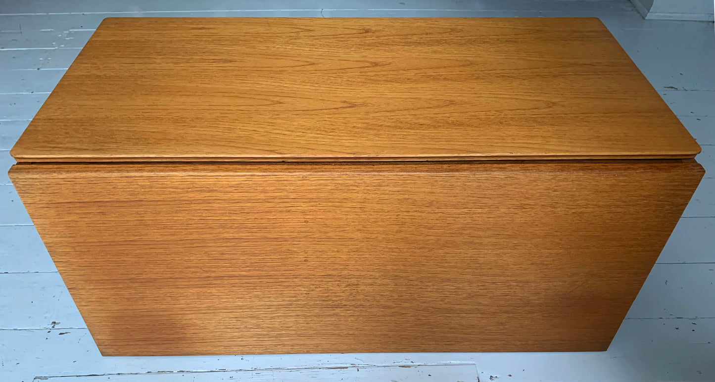 Mid Century Teak Beaver & Tapley 33 Wall Mounted Bureau / Desk / Cabinet