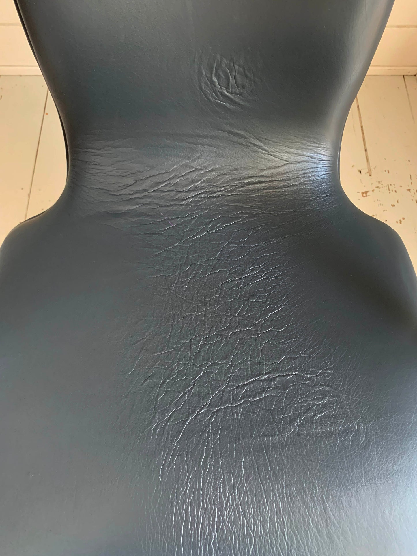 Vintage Mid Century Frederick Scott for Hille Cantilever Dark Grey Leather Office/Dining Chair