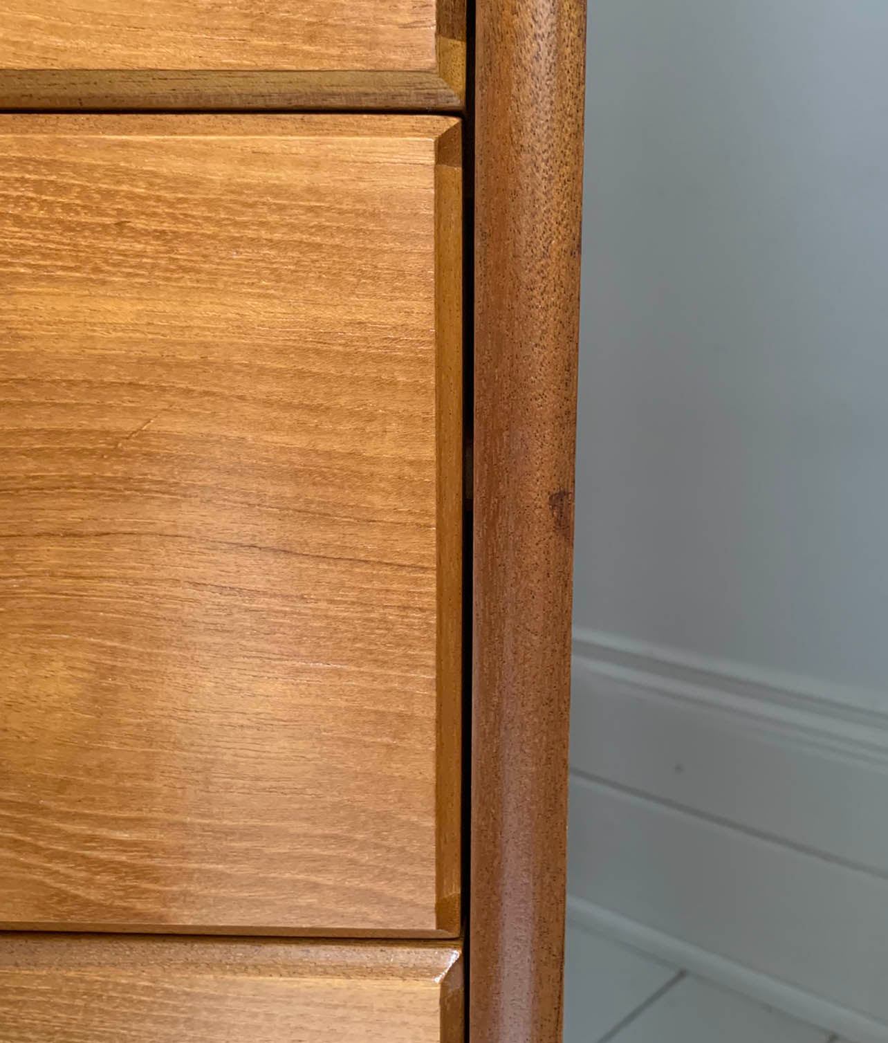 Mid Century Modern Teak Bureau / Desk / Chest of Drawers by Nathan