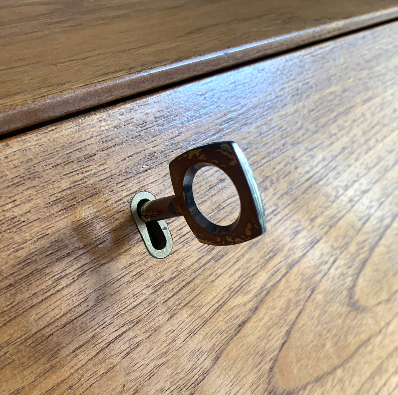 Mid Century Modern Teak Bureau / Desk / Chest of Drawers by Nathan