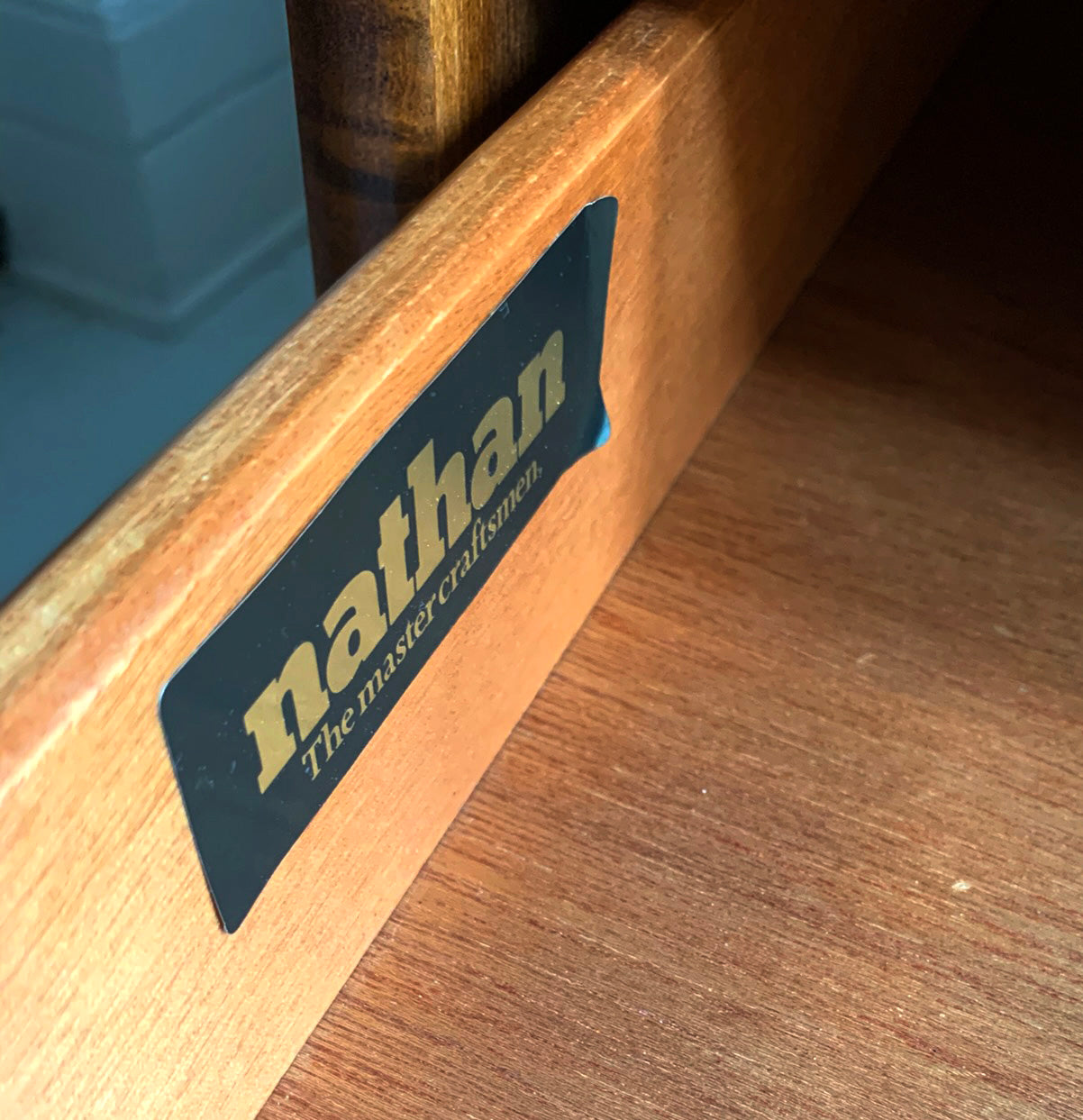 Mid Century Modern Teak Bureau / Desk / Chest of Drawers by Nathan